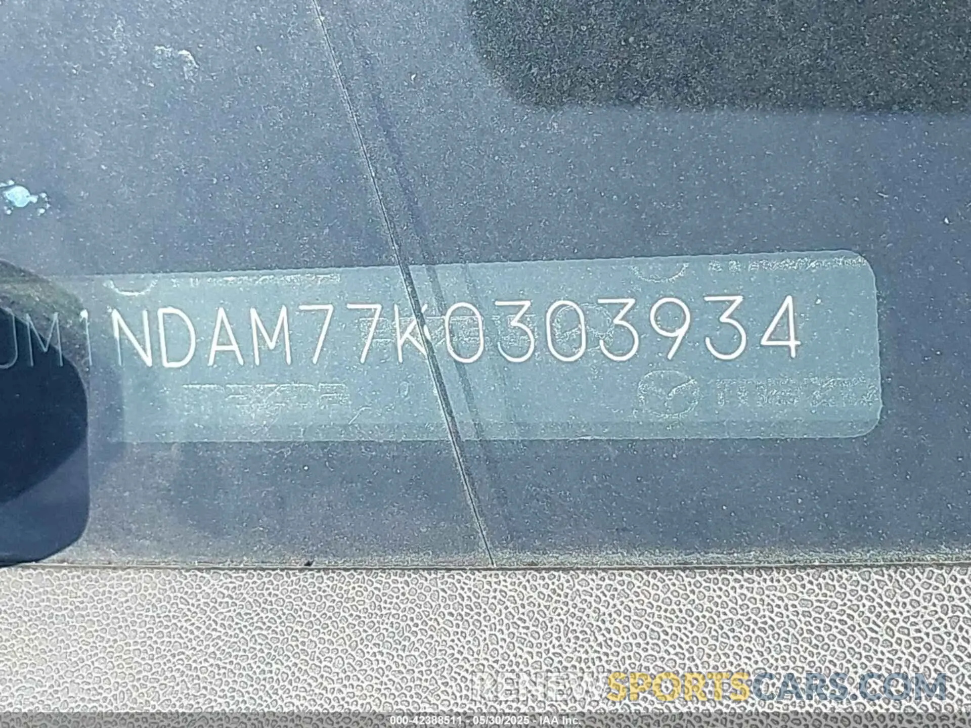 18 Photograph of a damaged car JM1NDAM77K0303934 MAZDA MX-5 MIATA RF 2019