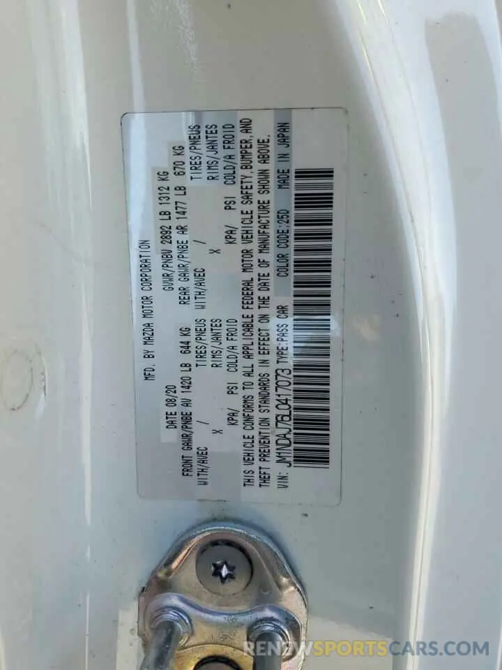 13 Фотография поврежденного автомобиля JM1NDAJ76L0417073 MAZDA MX5 2020