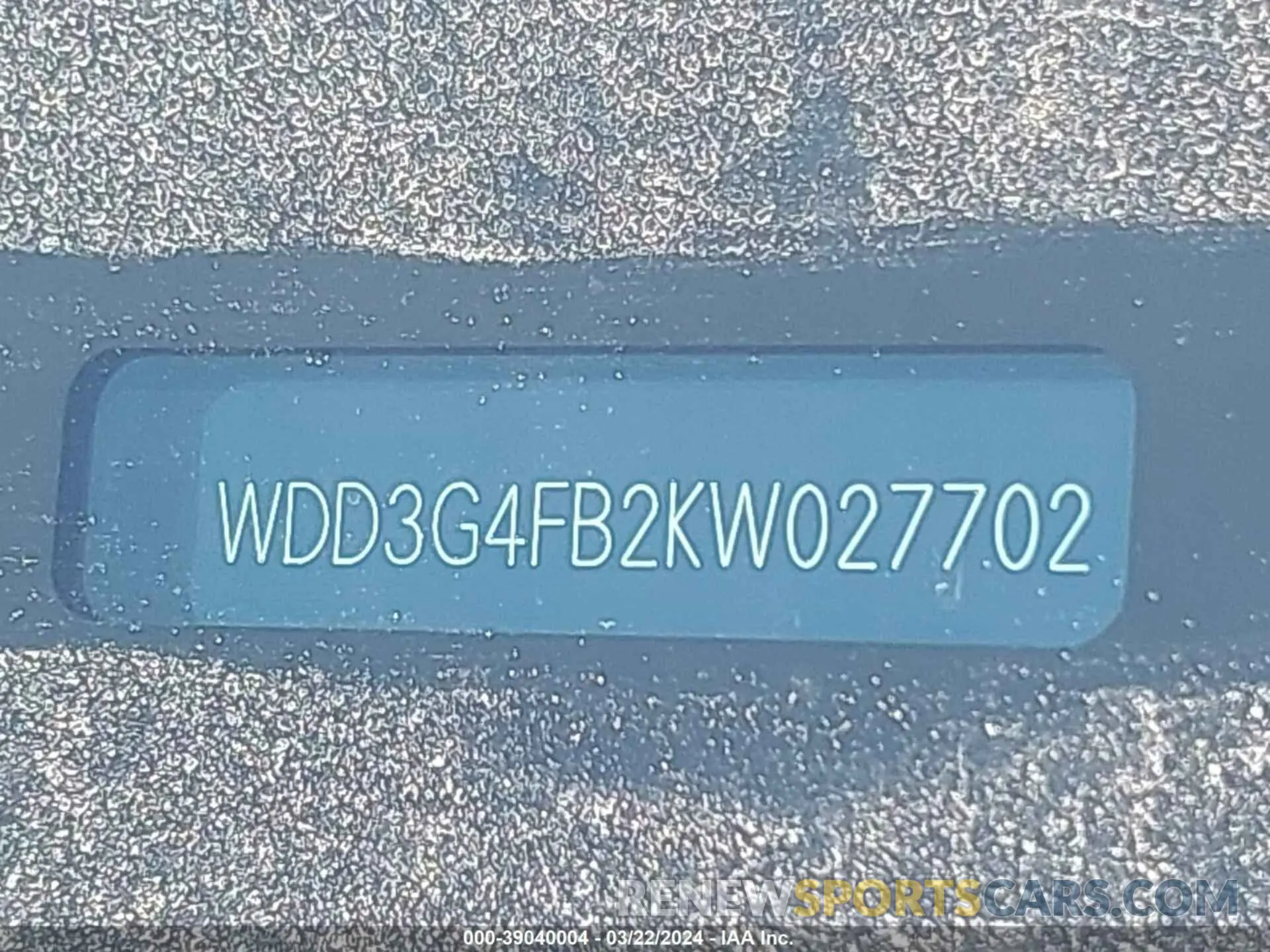 9 Фотография поврежденного автомобиля WDD3G4FB2KW027702 MERCEDES-BENZ A 220 2019
