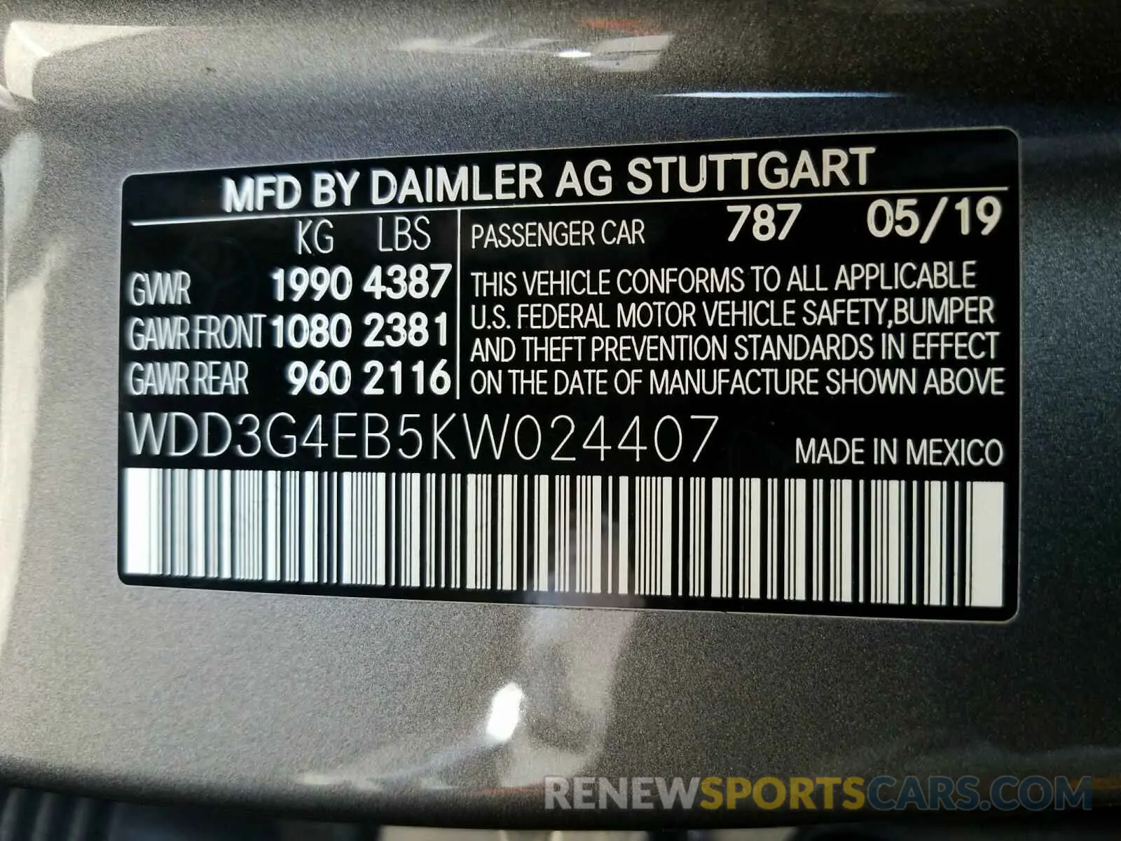 10 Photograph of a damaged car WDD3G4EB5KW024407 MERCEDES-BENZ A 220 4MAT 2019