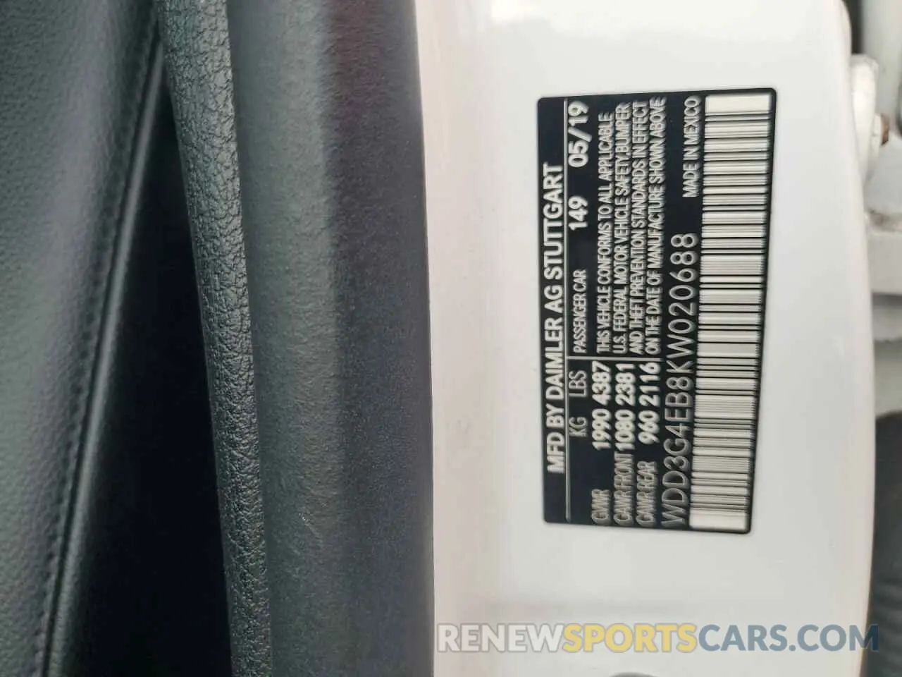 12 Фотография поврежденного автомобиля WDD3G4EB8KW020688 MERCEDES-BENZ A-CLASS 2019