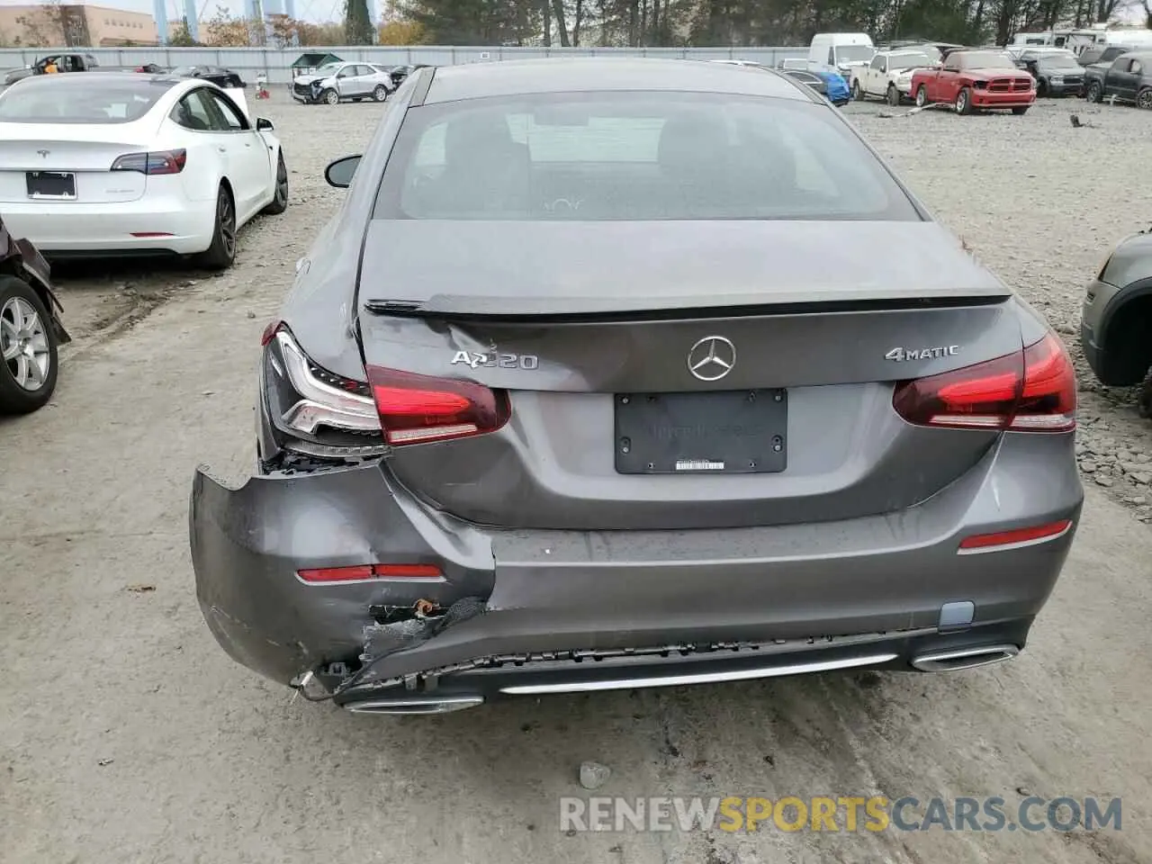 6 Фотография поврежденного автомобиля WDD3G4FB4KW012876 MERCEDES-BENZ A-CLASS 2019