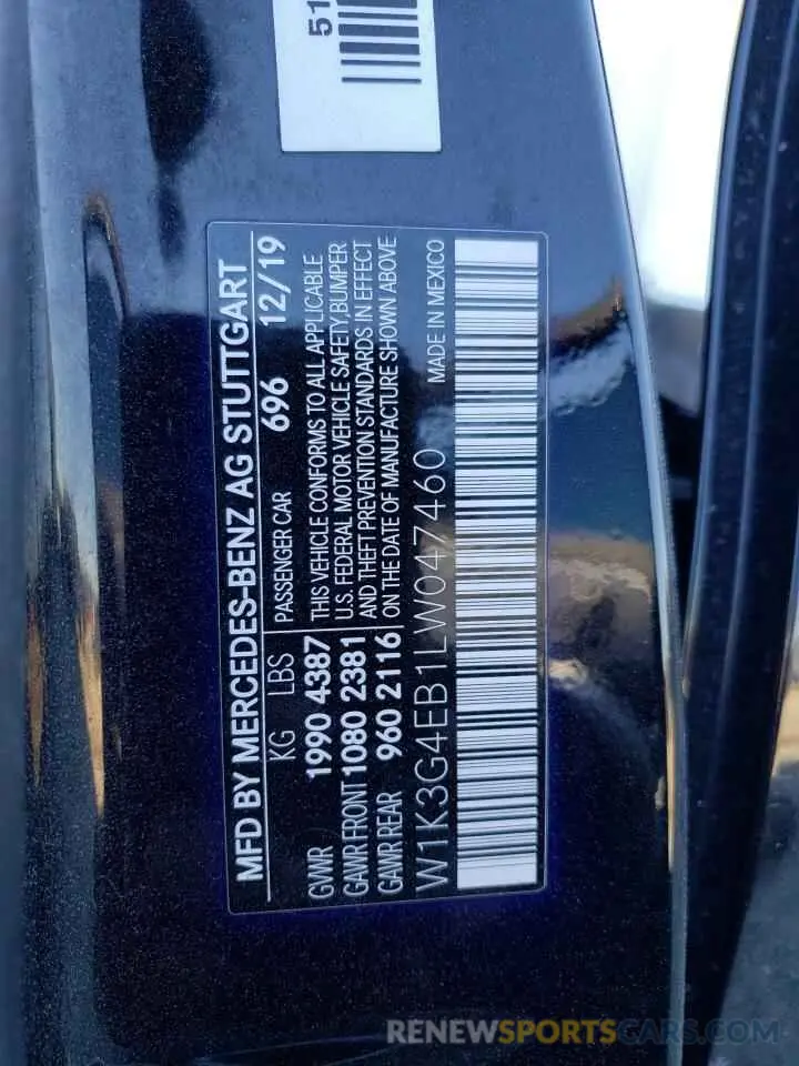 13 Фотография поврежденного автомобиля W1K3G4EB1LW047460 MERCEDES-BENZ A-CLASS 2020