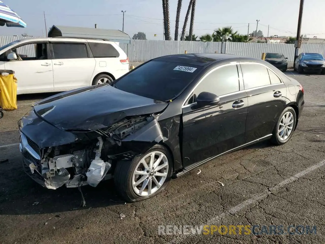 1 Фотография поврежденного автомобиля W1K3G4EB2LW043501 MERCEDES-BENZ A-CLASS 2020