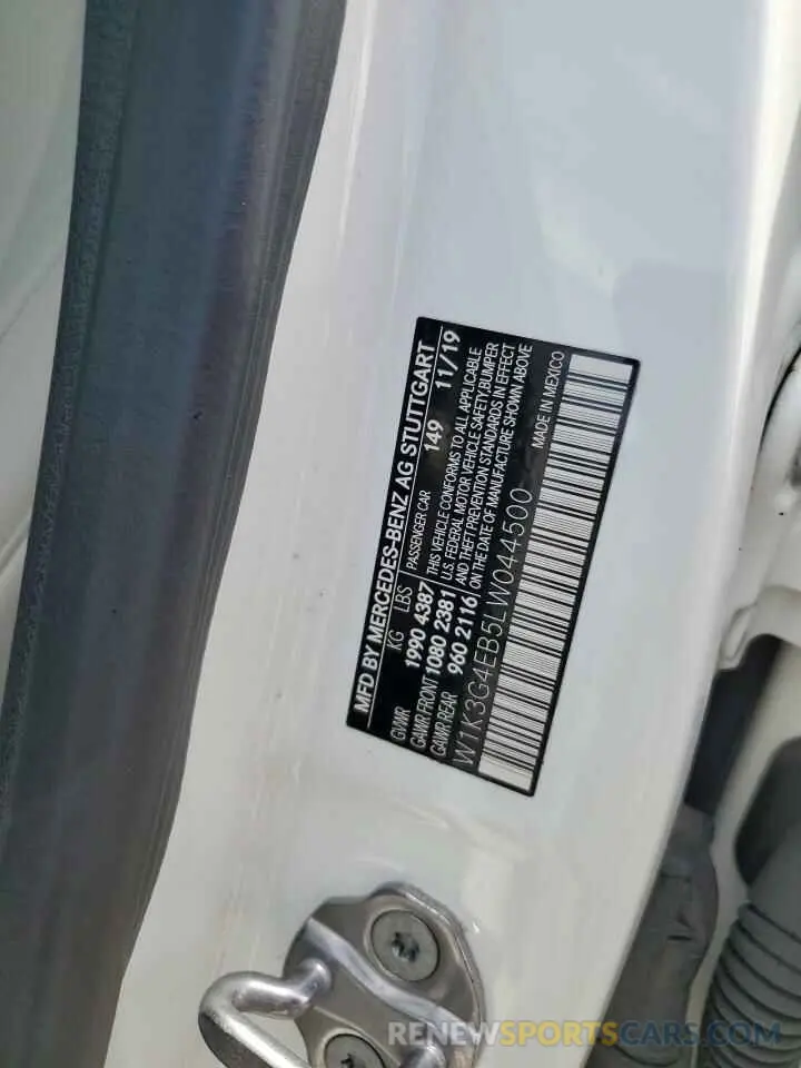 12 Photograph of a damaged car W1K3G4EB5LW044500 MERCEDES-BENZ A-CLASS 2020
