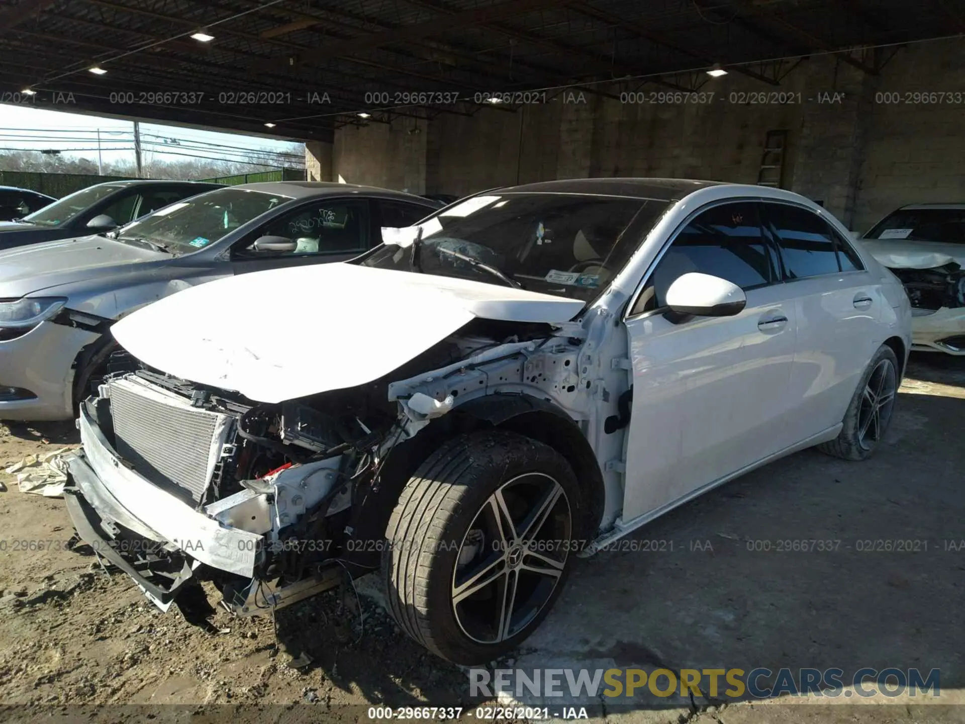 2 Photograph of a damaged car W1K3G4FB8LJ222962 MERCEDES-BENZ A-CLASS 2020