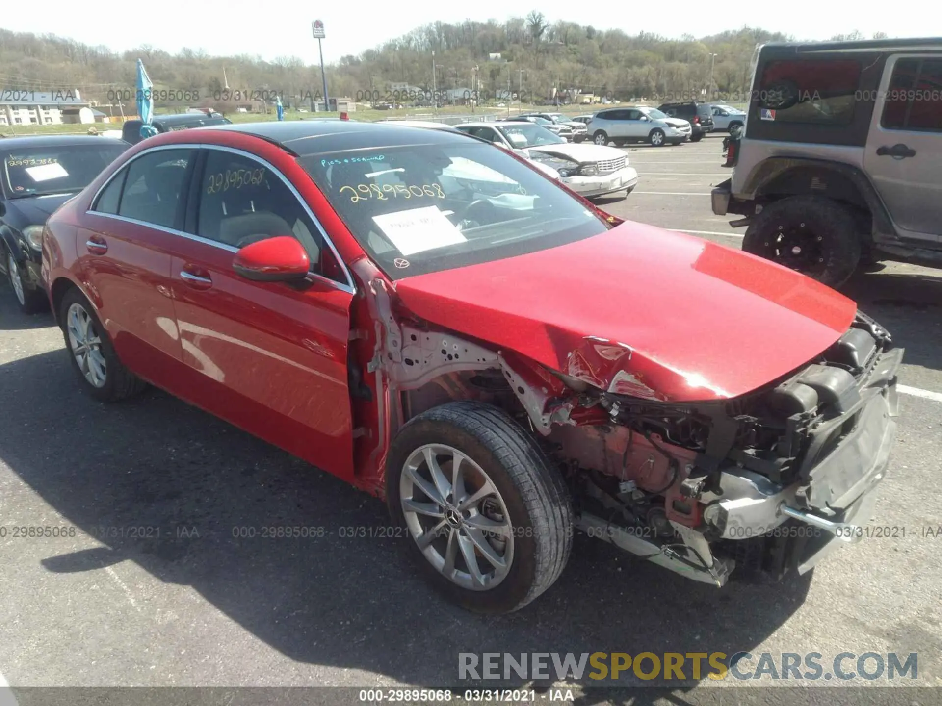 1 Photograph of a damaged car WDD3G4FB2LW039690 MERCEDES-BENZ A-CLASS 2020