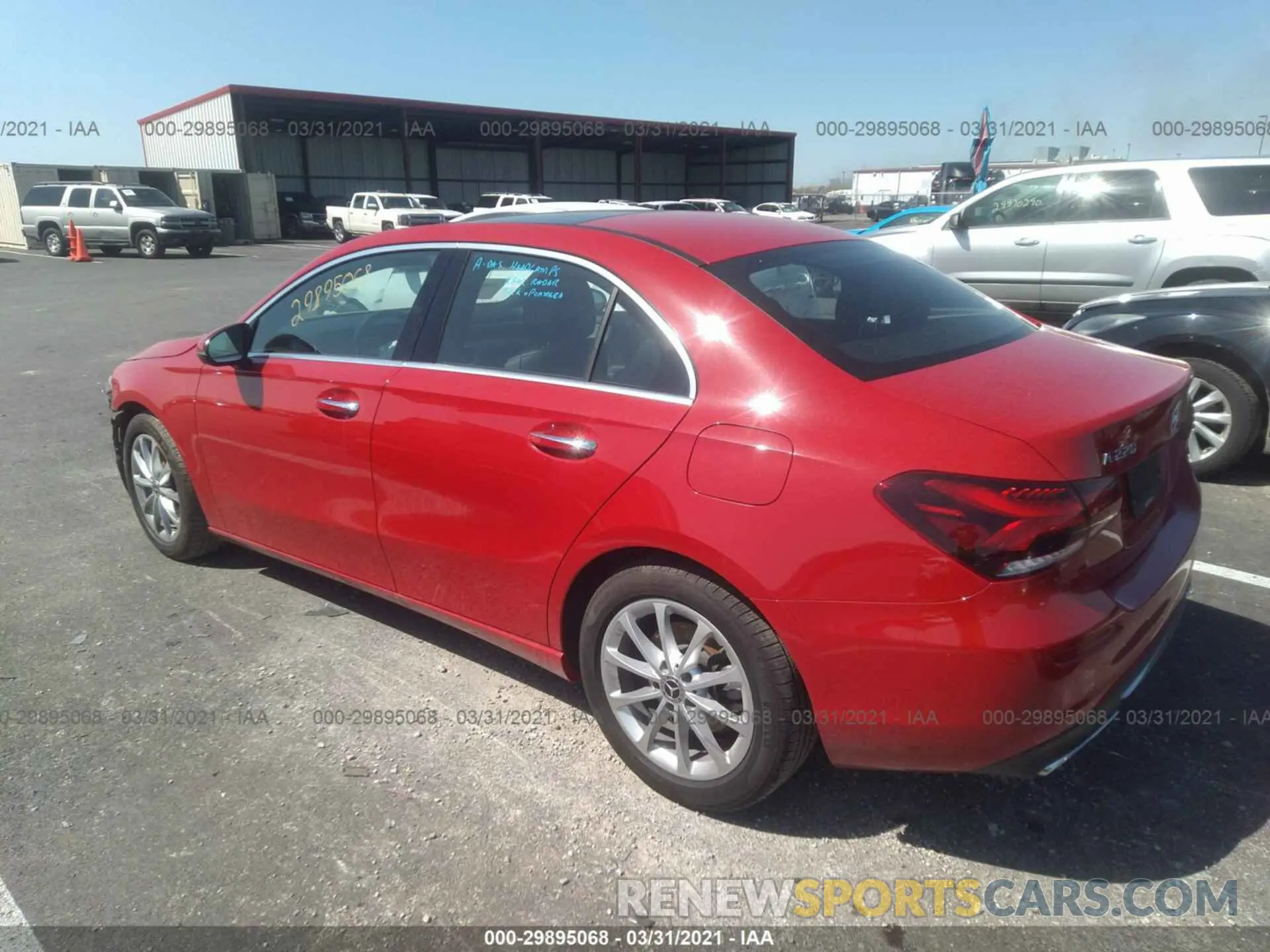 3 Photograph of a damaged car WDD3G4FB2LW039690 MERCEDES-BENZ A-CLASS 2020
