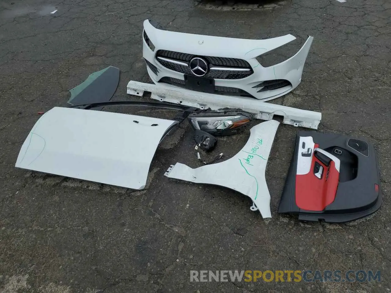 12 Photograph of a damaged car W1K3G4EB0MJ269180 MERCEDES-BENZ A-CLASS 2021