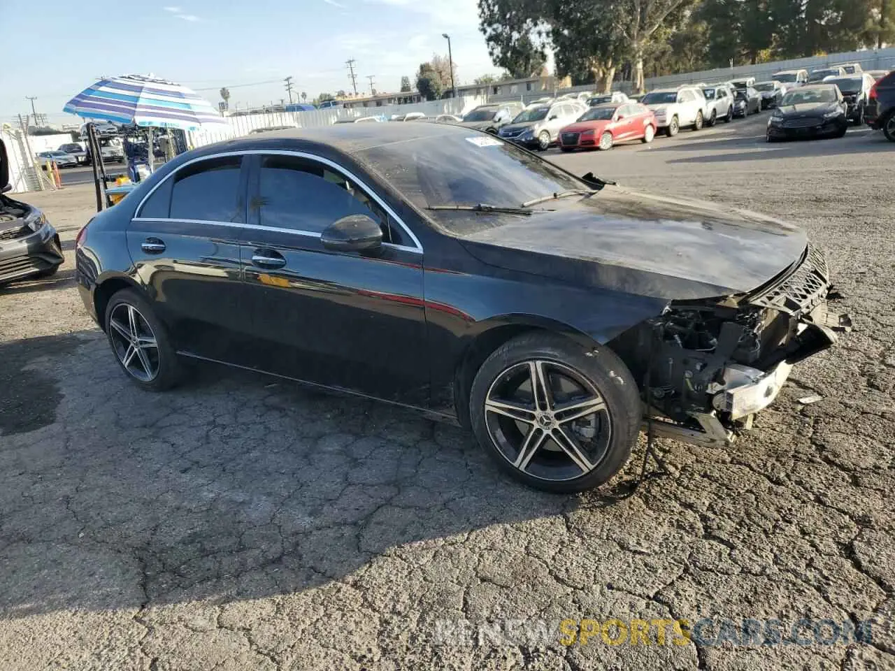 4 Photograph of a damaged car W1K3G4EB0MJ297691 MERCEDES-BENZ A-CLASS 2021