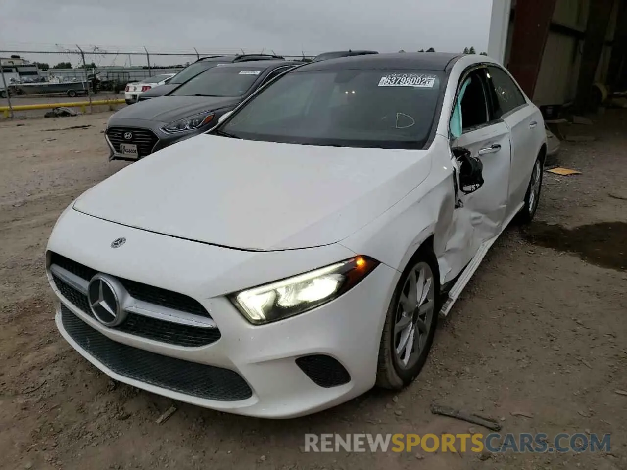 2 Photograph of a damaged car W1K3G4EB4MJ304383 MERCEDES-BENZ A-CLASS 2021