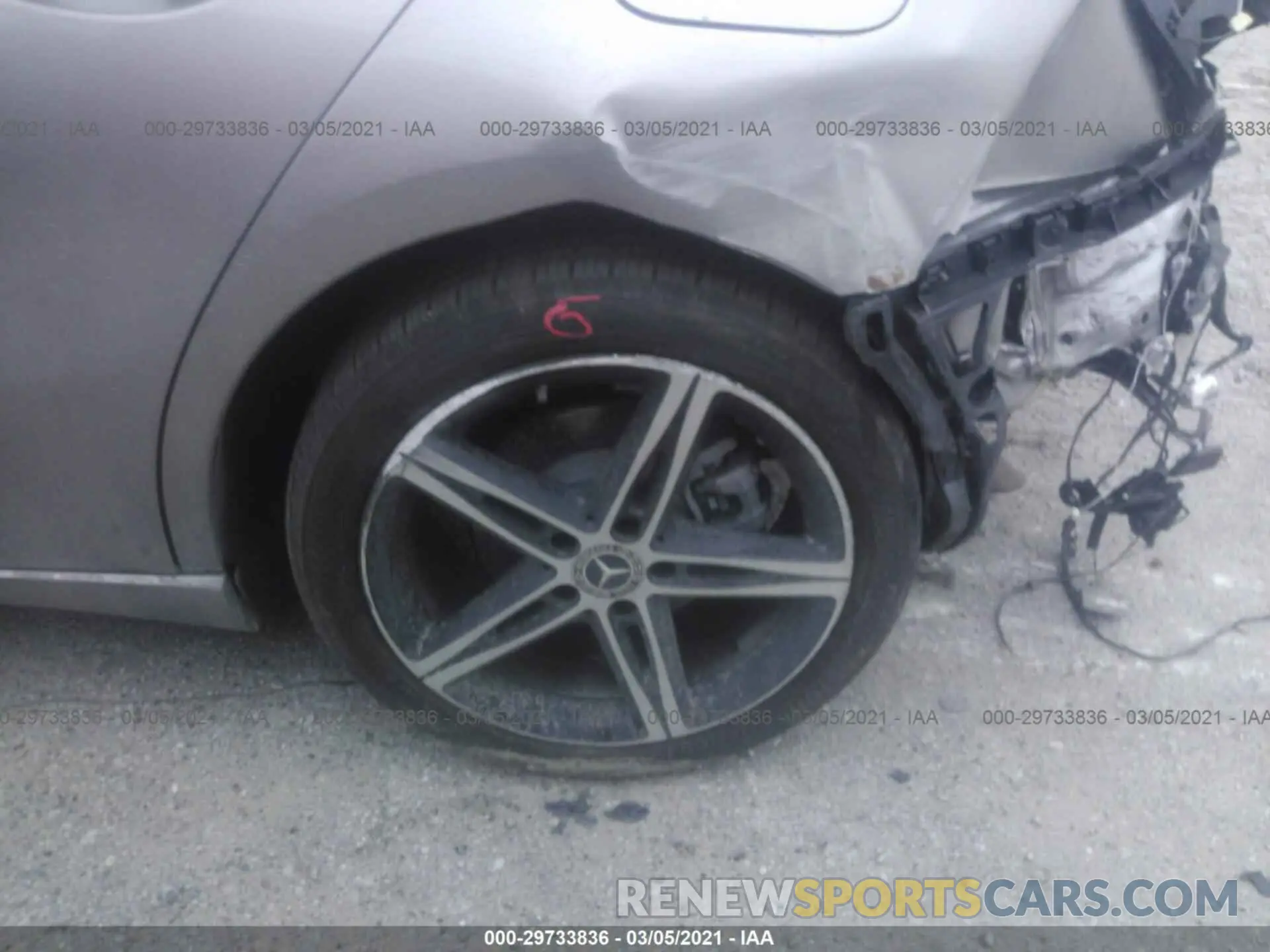 13 Photograph of a damaged car W1K3G4EB5MJ262533 MERCEDES-BENZ A-CLASS 2021