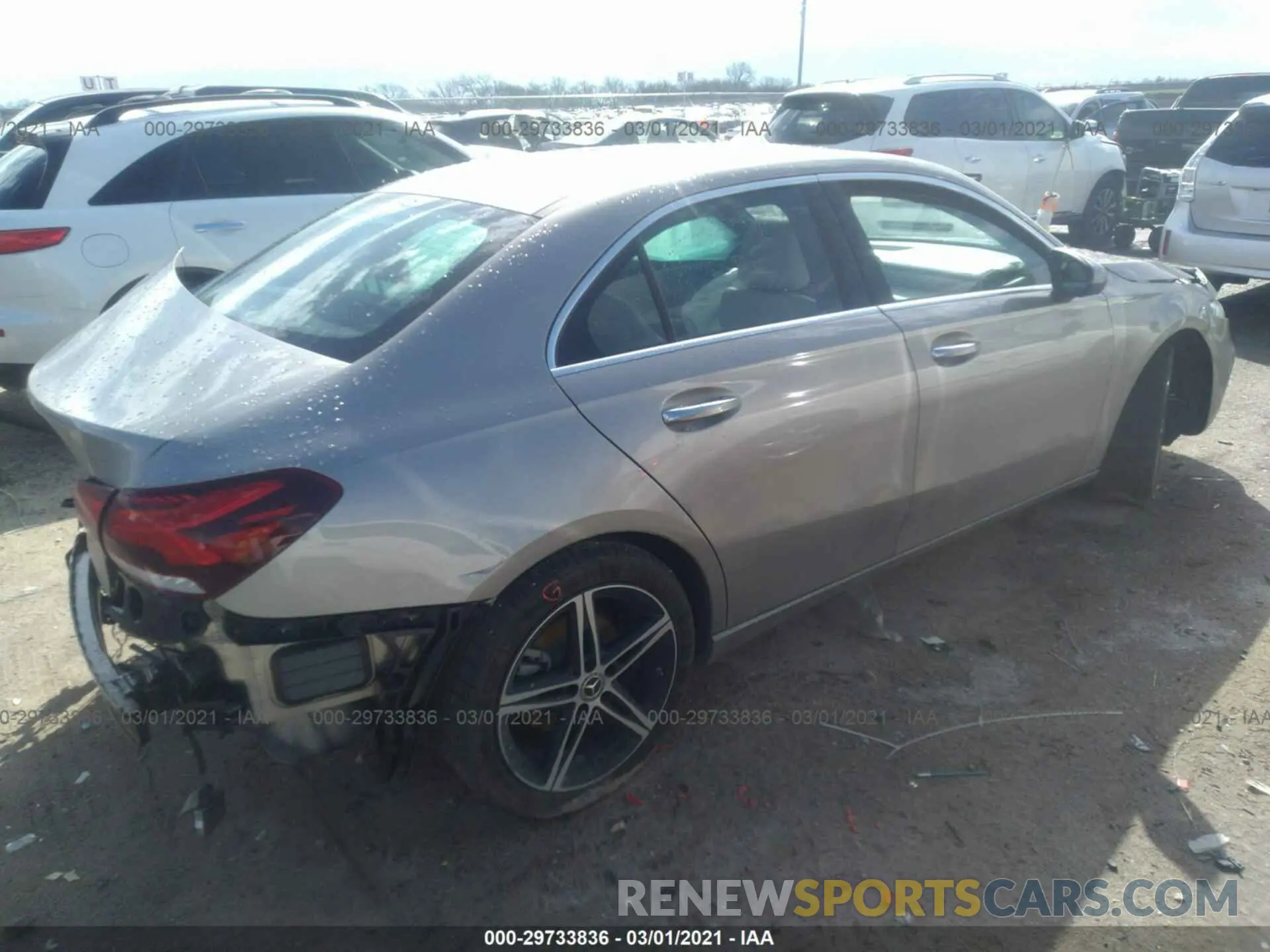 4 Photograph of a damaged car W1K3G4EB5MJ262533 MERCEDES-BENZ A-CLASS 2021