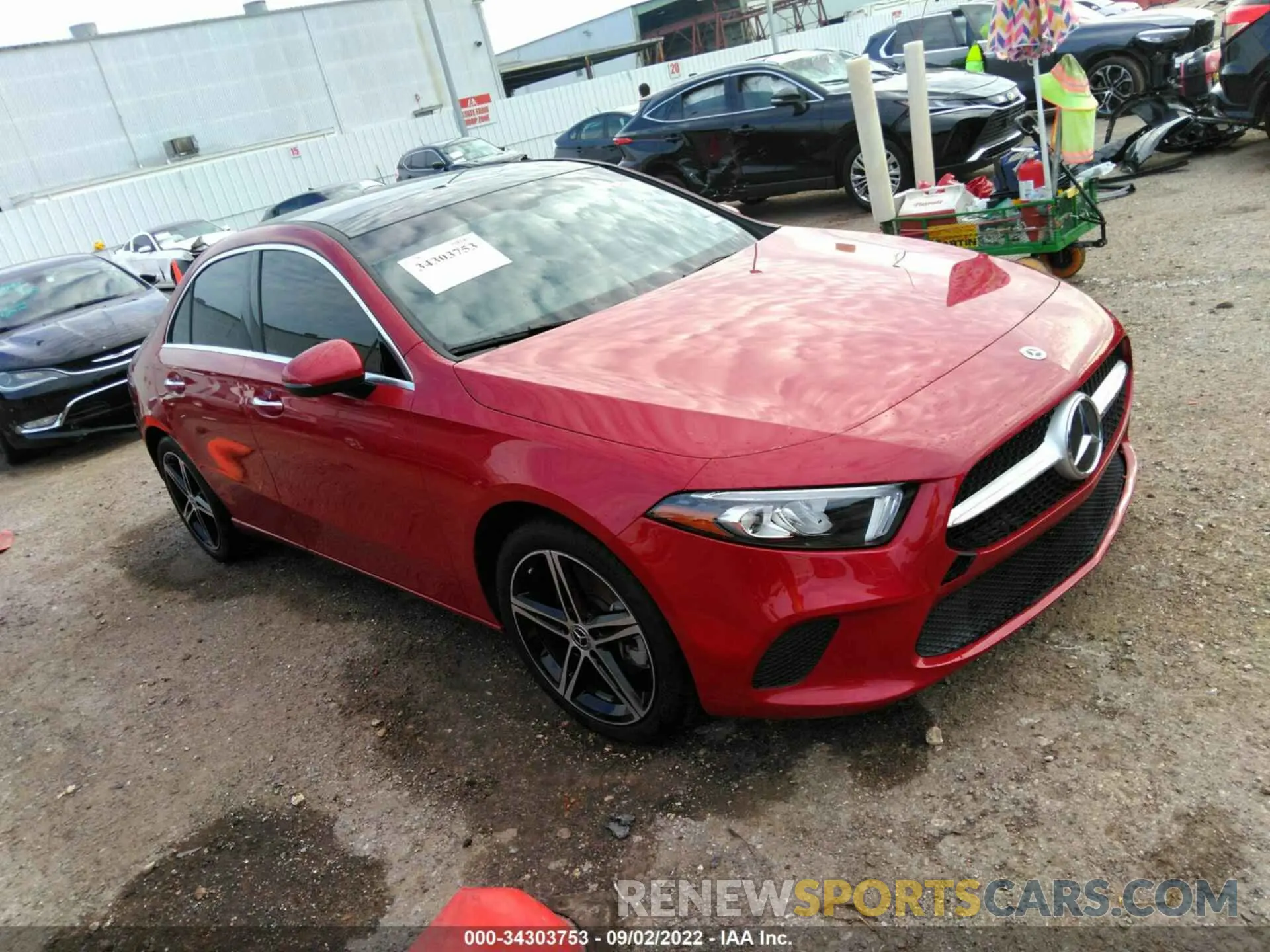 1 Photograph of a damaged car W1K3G4EB6MJ295783 MERCEDES-BENZ A-CLASS 2021