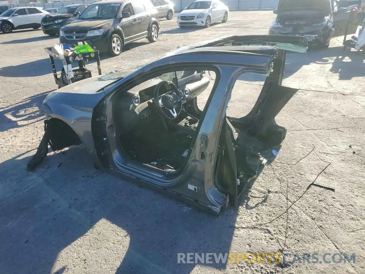 2 Photograph of a damaged car W1K3G4EB9MJ289699 MERCEDES-BENZ A-CLASS 2021