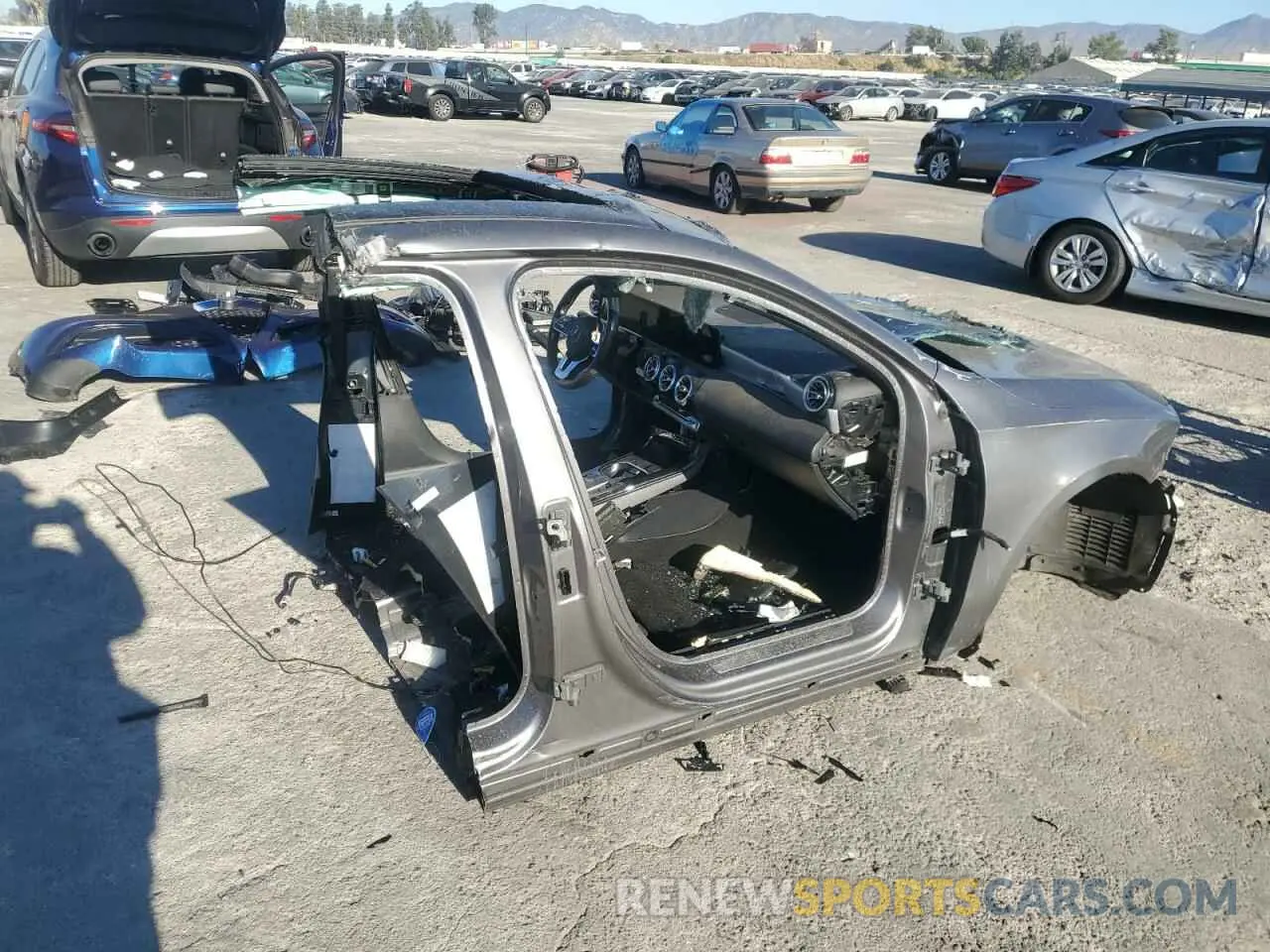 3 Photograph of a damaged car W1K3G4EB9MJ289699 MERCEDES-BENZ A-CLASS 2021