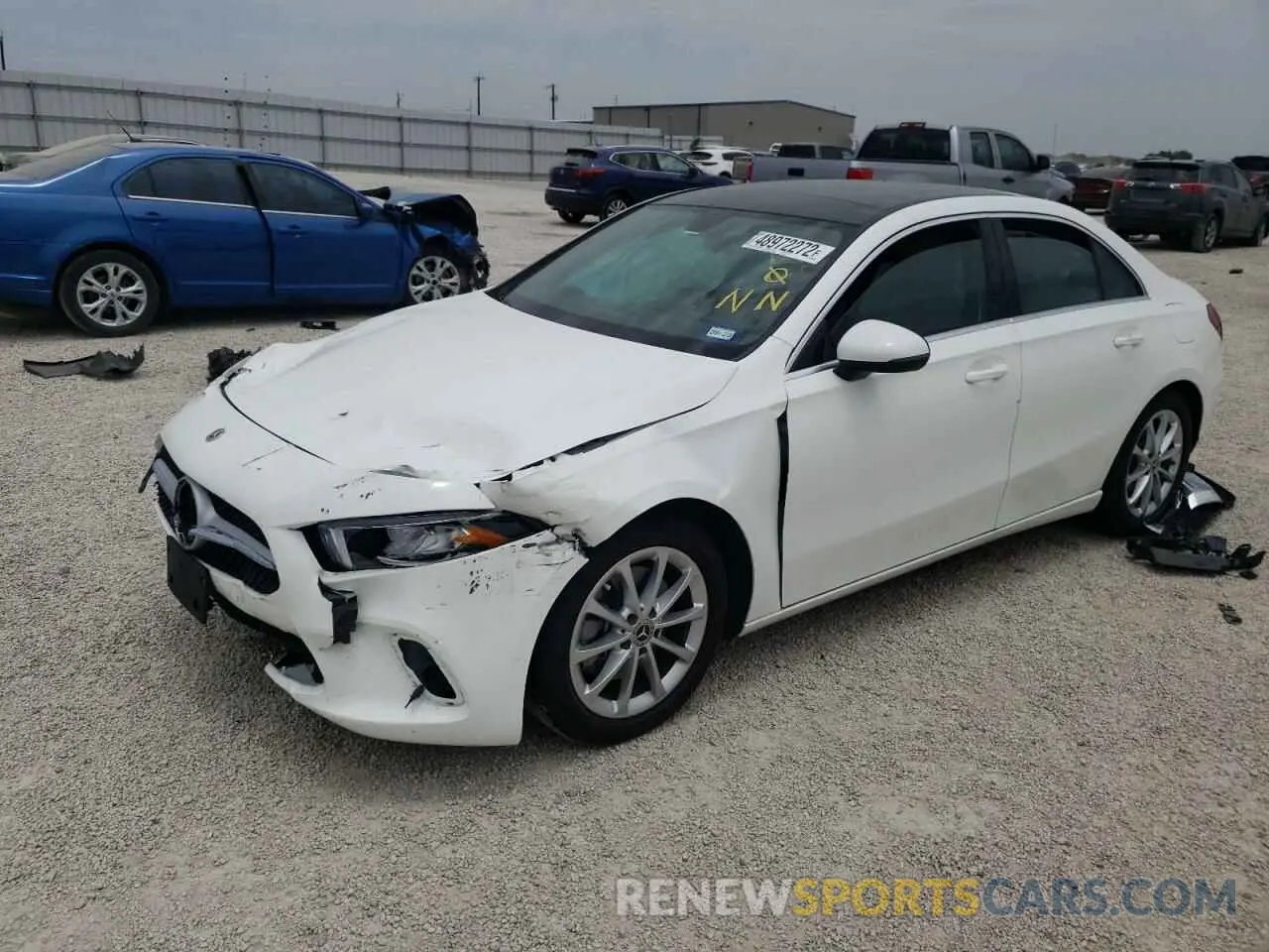 2 Photograph of a damaged car W1K3G4EB9MJ316206 MERCEDES-BENZ A-CLASS 2021