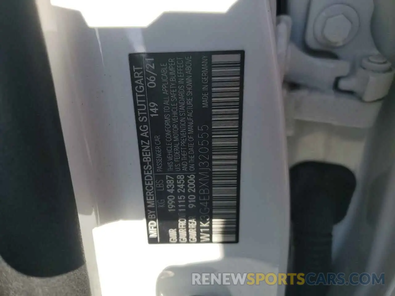 12 Photograph of a damaged car W1K3G4EBXMJ320555 MERCEDES-BENZ A-CLASS 2021