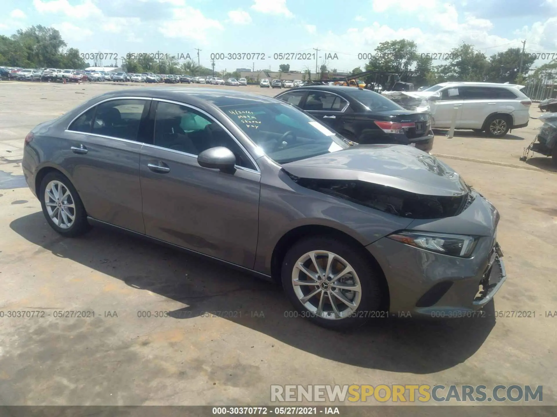 1 Photograph of a damaged car W1K3G4FB1MJ281739 MERCEDES-BENZ A-CLASS 2021