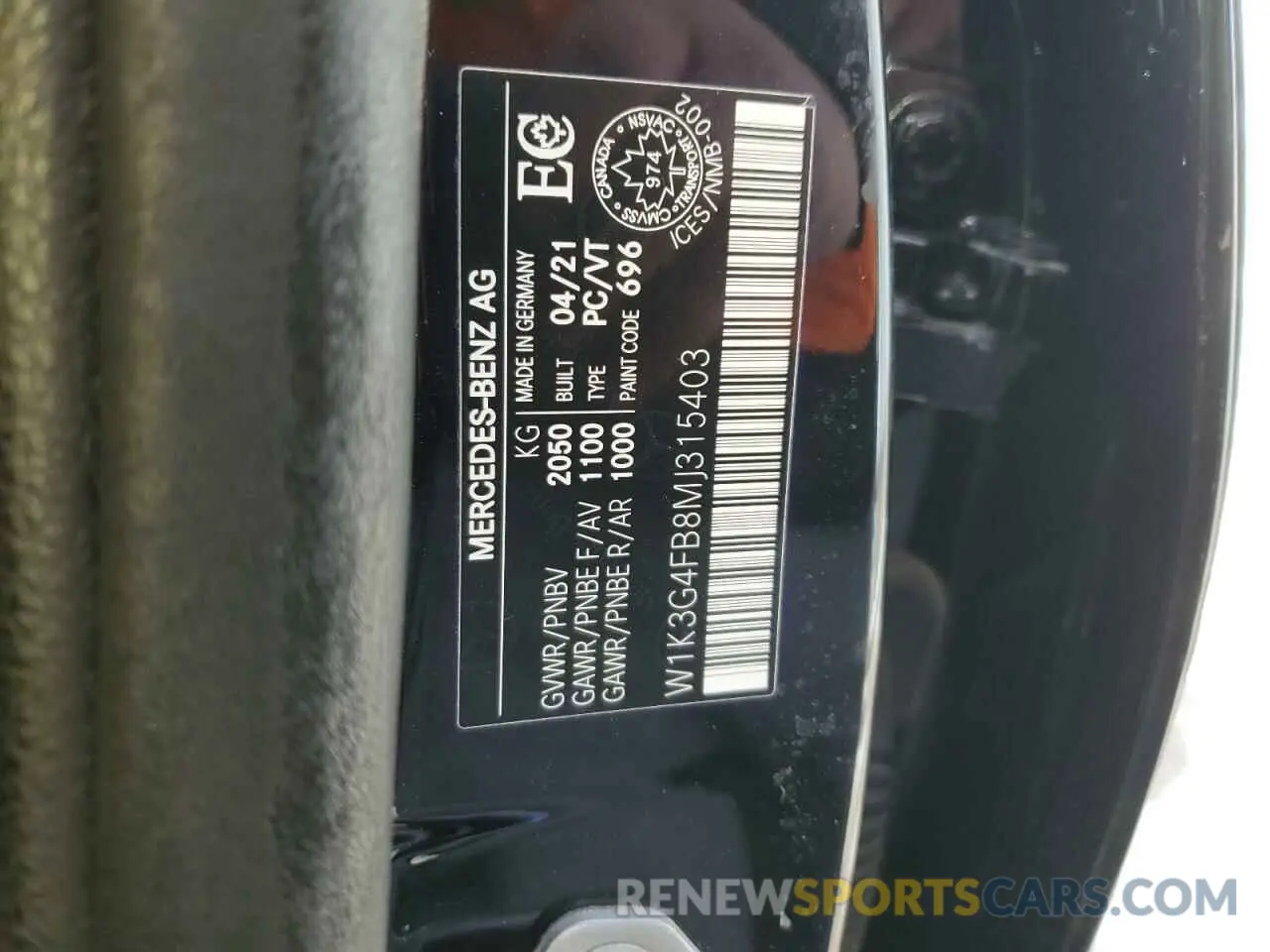 12 Фотография поврежденного автомобиля W1K3G4FB8MJ315403 MERCEDES-BENZ A-CLASS 2021
