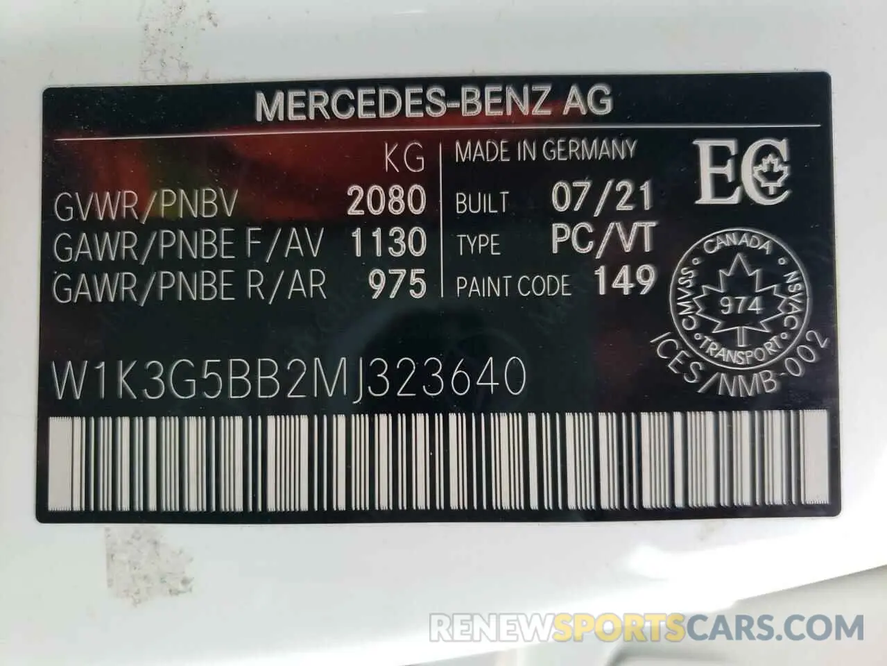 13 Фотография поврежденного автомобиля W1K3G5BB2MJ323640 MERCEDES-BENZ A-CLASS 2021