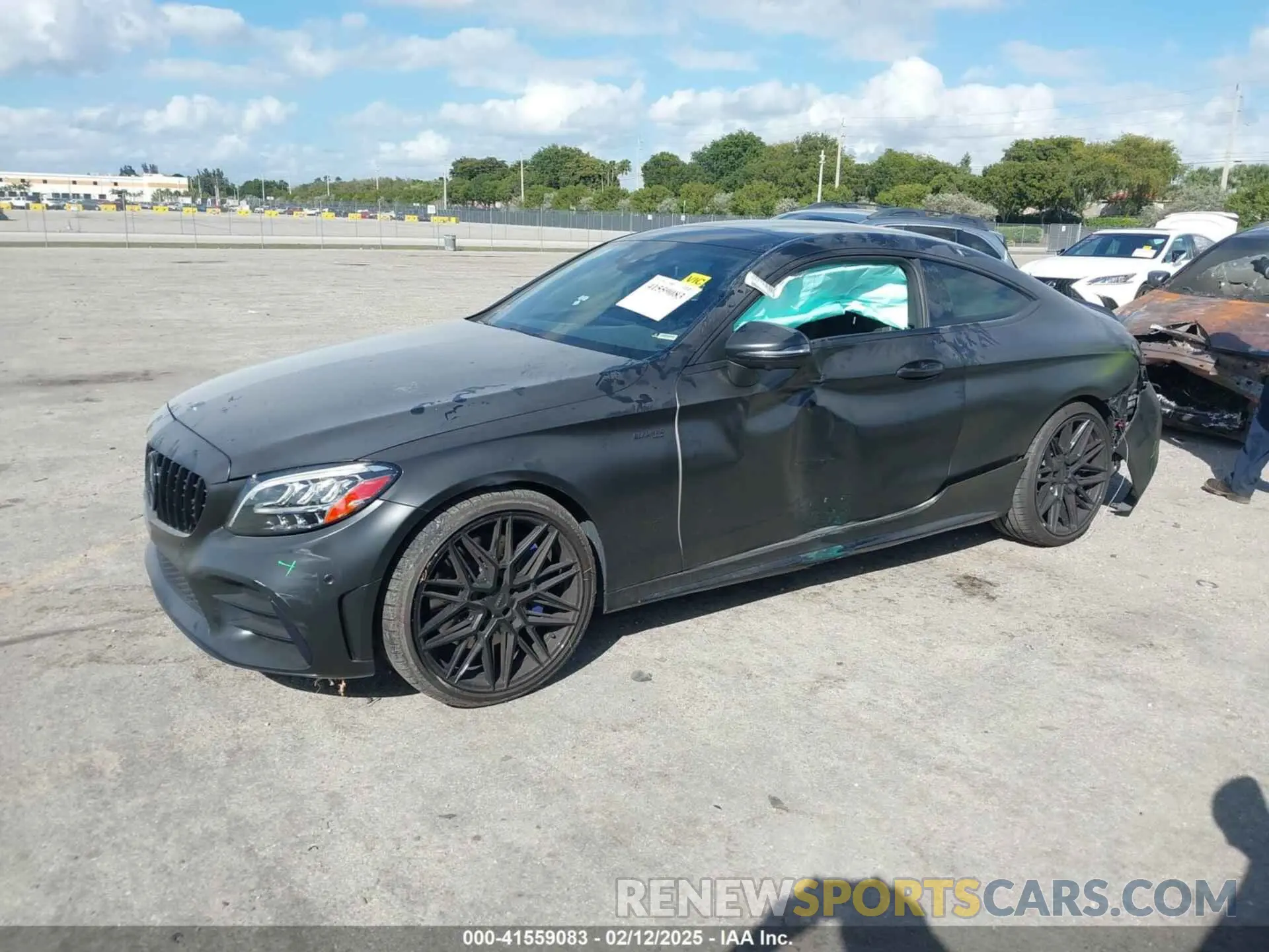 2 Фотография поврежденного автомобиля WDDWJ6EB2LF972503 MERCEDES-BENZ AMG C 43 2020