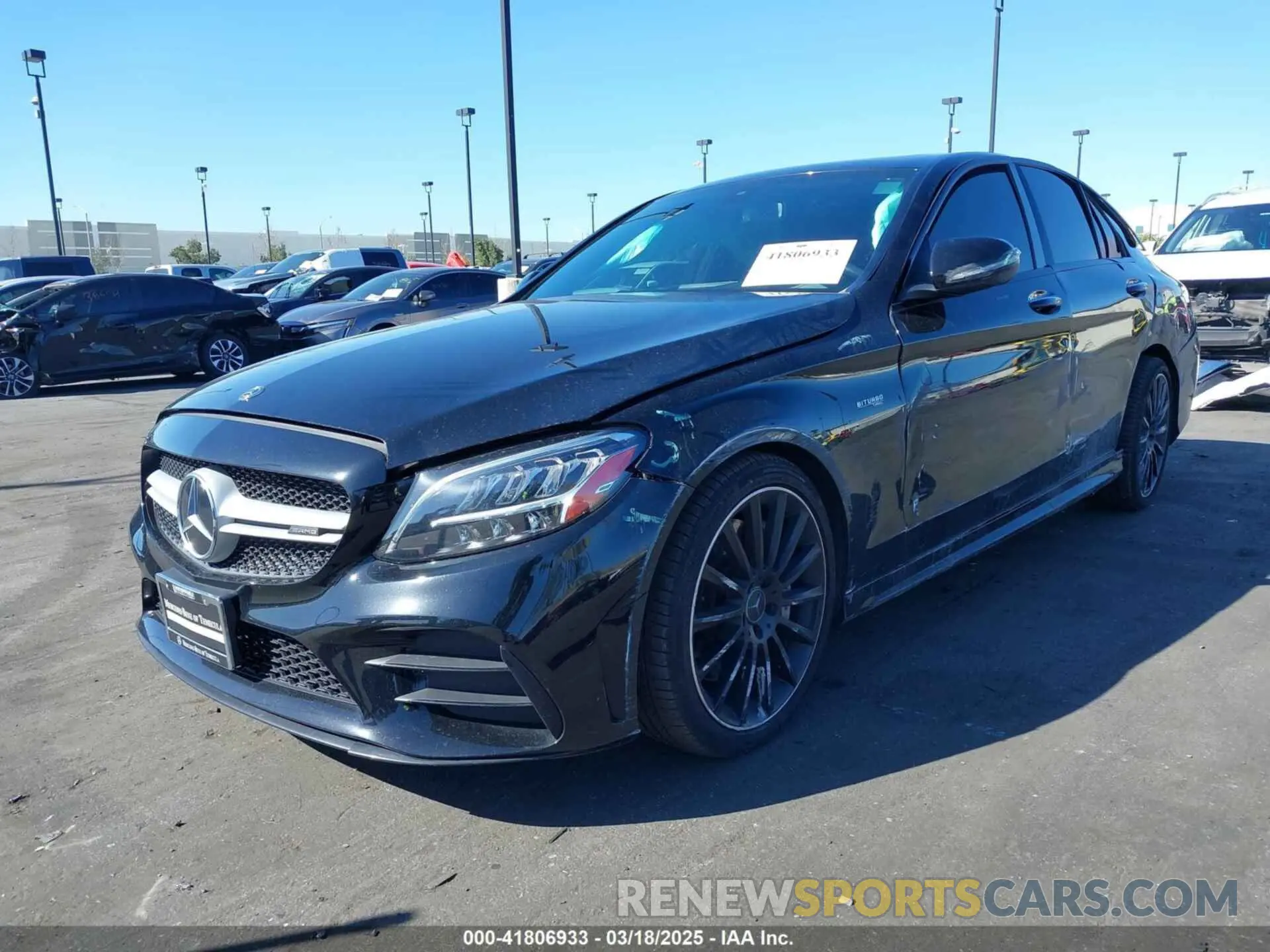 2 Photograph of a damaged car W1KWF6EB4MR620959 MERCEDES-BENZ AMG C 43 2021
