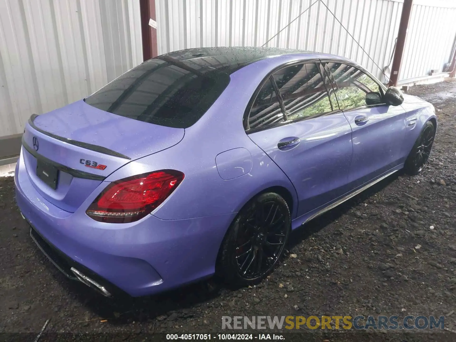4 Фотография поврежденного автомобиля 55SWF8HBXKU306736 MERCEDES-BENZ AMG C 63 2019