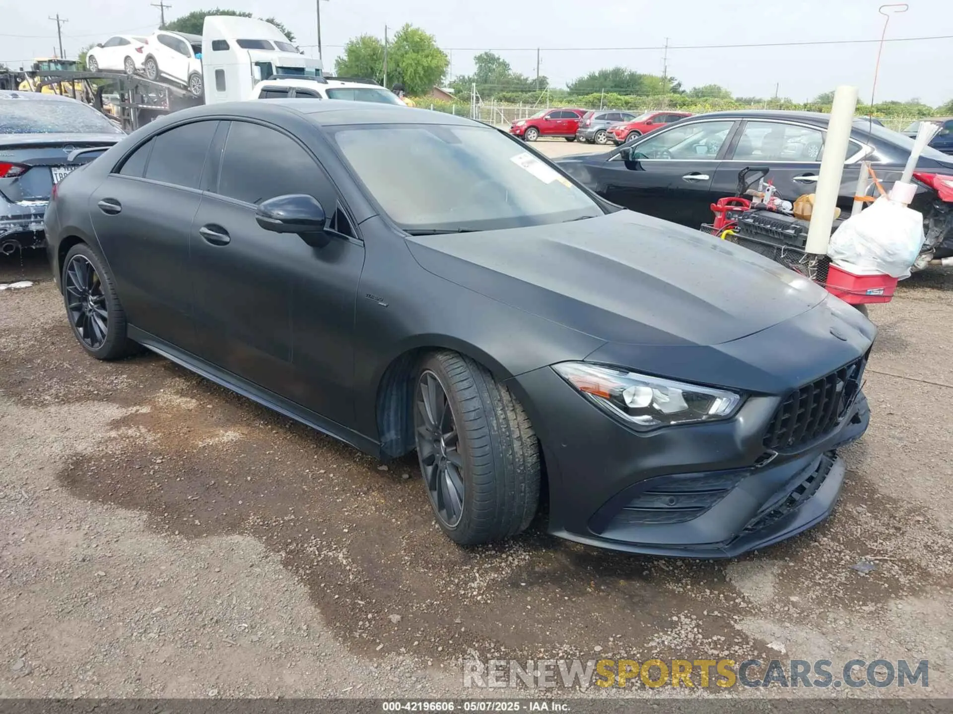 1 Photograph of a damaged car W1K5J5BB0MN207100 MERCEDES-BENZ AMG CLA 35 2021