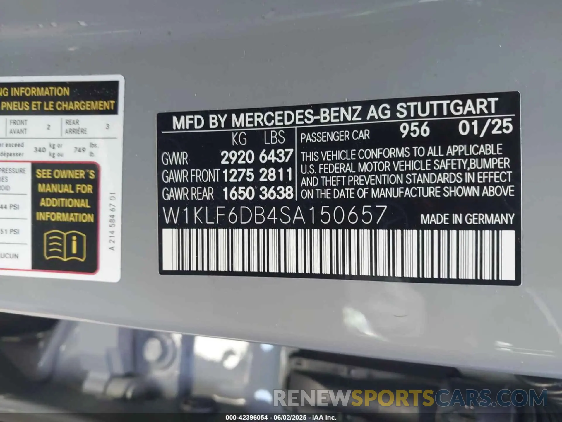 9 Photograph of a damaged car W1KLF6DB4SA150657 MERCEDES-BENZ AMG E 53 E 2025