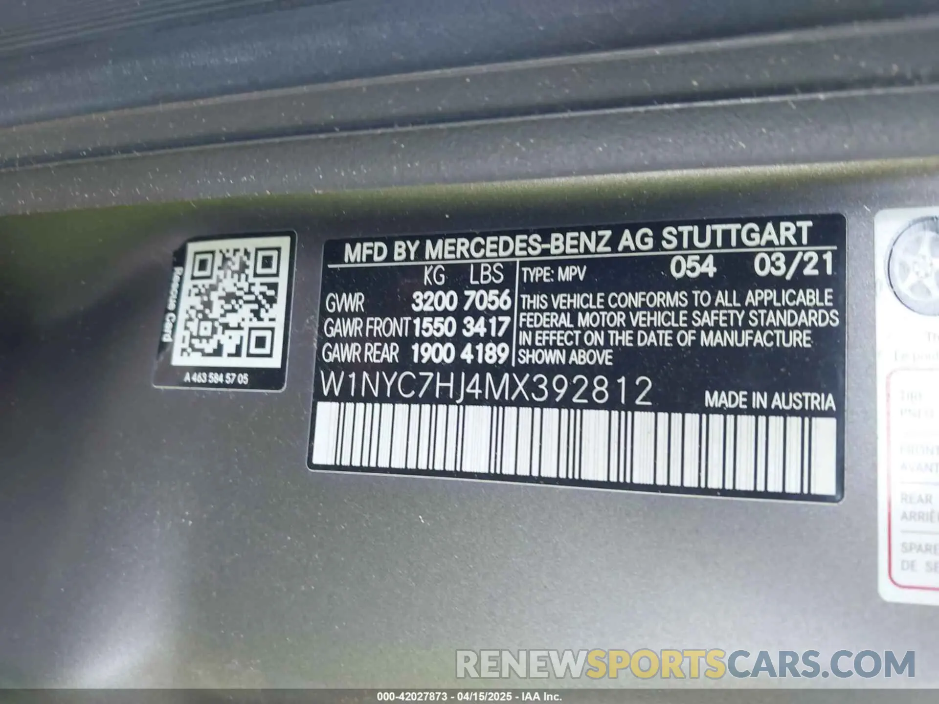 9 Photograph of a damaged car W1NYC7HJ4MX392812 MERCEDES-BENZ AMG G 63 2021