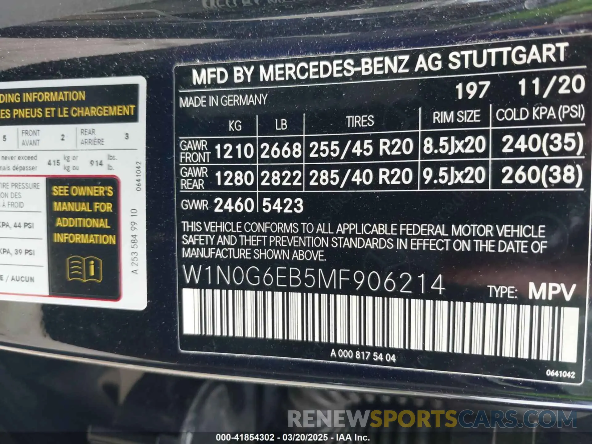 9 Фотография поврежденного автомобиля W1N0G6EB5MF906214 MERCEDES-BENZ AMG GLC 43 2021
