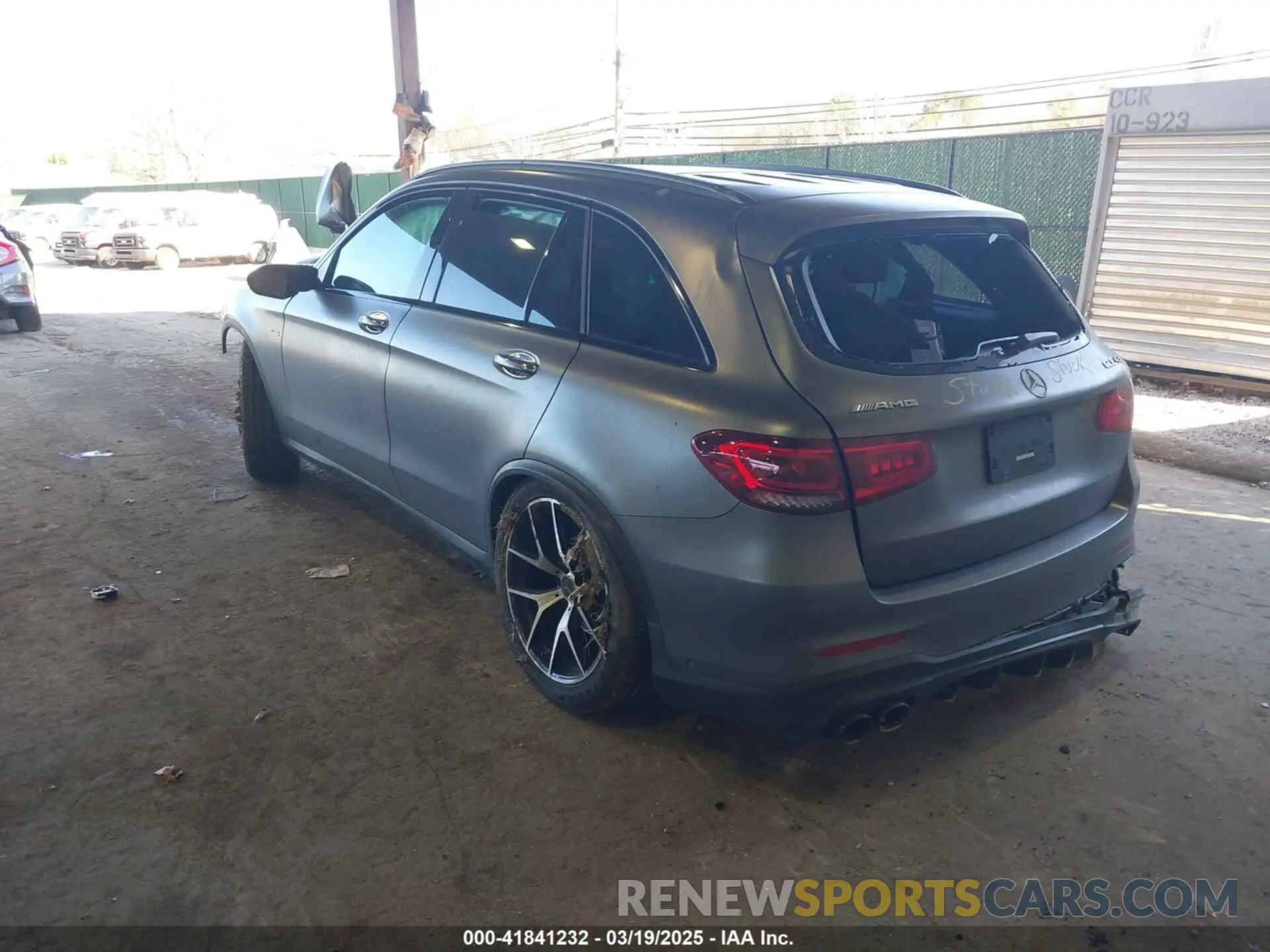 3 Photograph of a damaged car W1N0G6EB7NG023601 MERCEDES-BENZ AMG GLC 43 2022