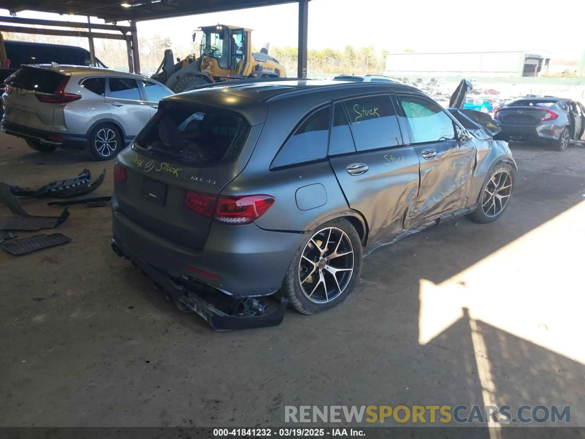 4 Photograph of a damaged car W1N0G6EB7NG023601 MERCEDES-BENZ AMG GLC 43 2022