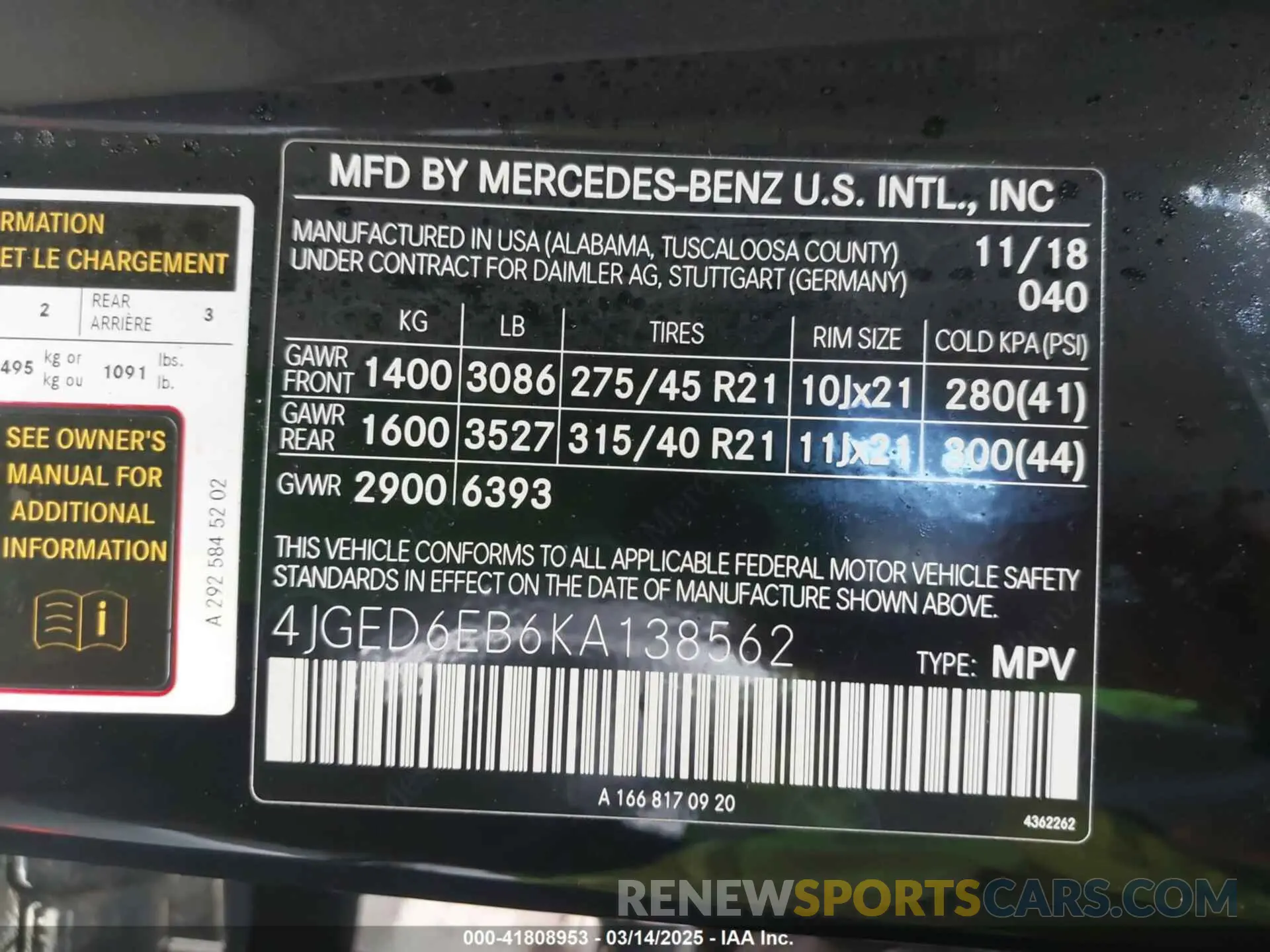 9 Photograph of a damaged car 4JGED6EB6KA138562 MERCEDES-BENZ AMG GLE 43 COUPE 2019