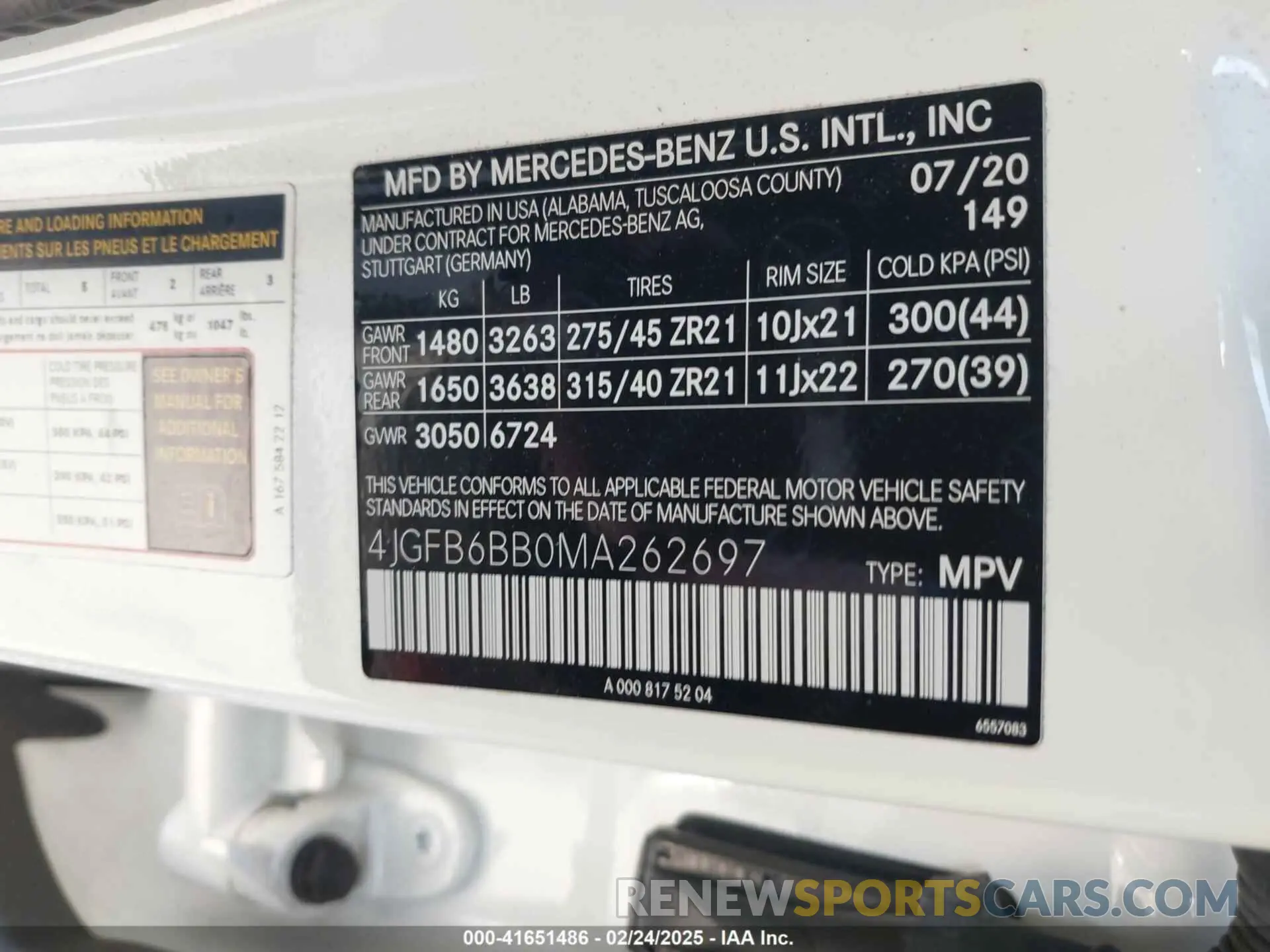 9 Photograph of a damaged car 4JGFB6BB0MA262697 MERCEDES-BENZ AMG GLE 53 2021