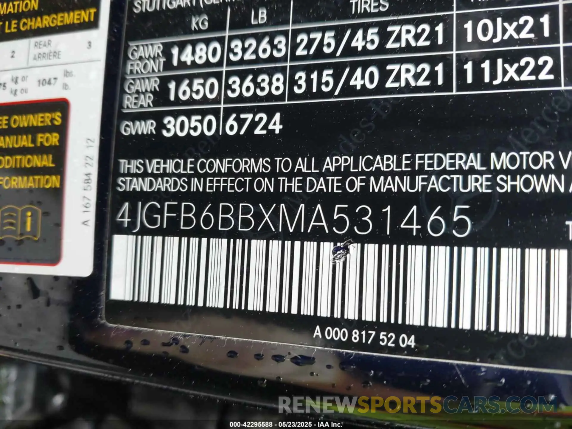 9 Фотография поврежденного автомобиля 4JGFB6BBXMA531465 MERCEDES-BENZ AMG GLE 53 2021