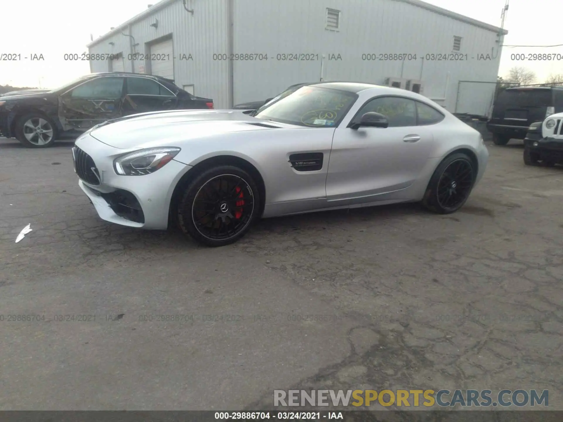 2 Photograph of a damaged car WDDYJ8AA7KA023591 MERCEDES-BENZ AMG GT 2019