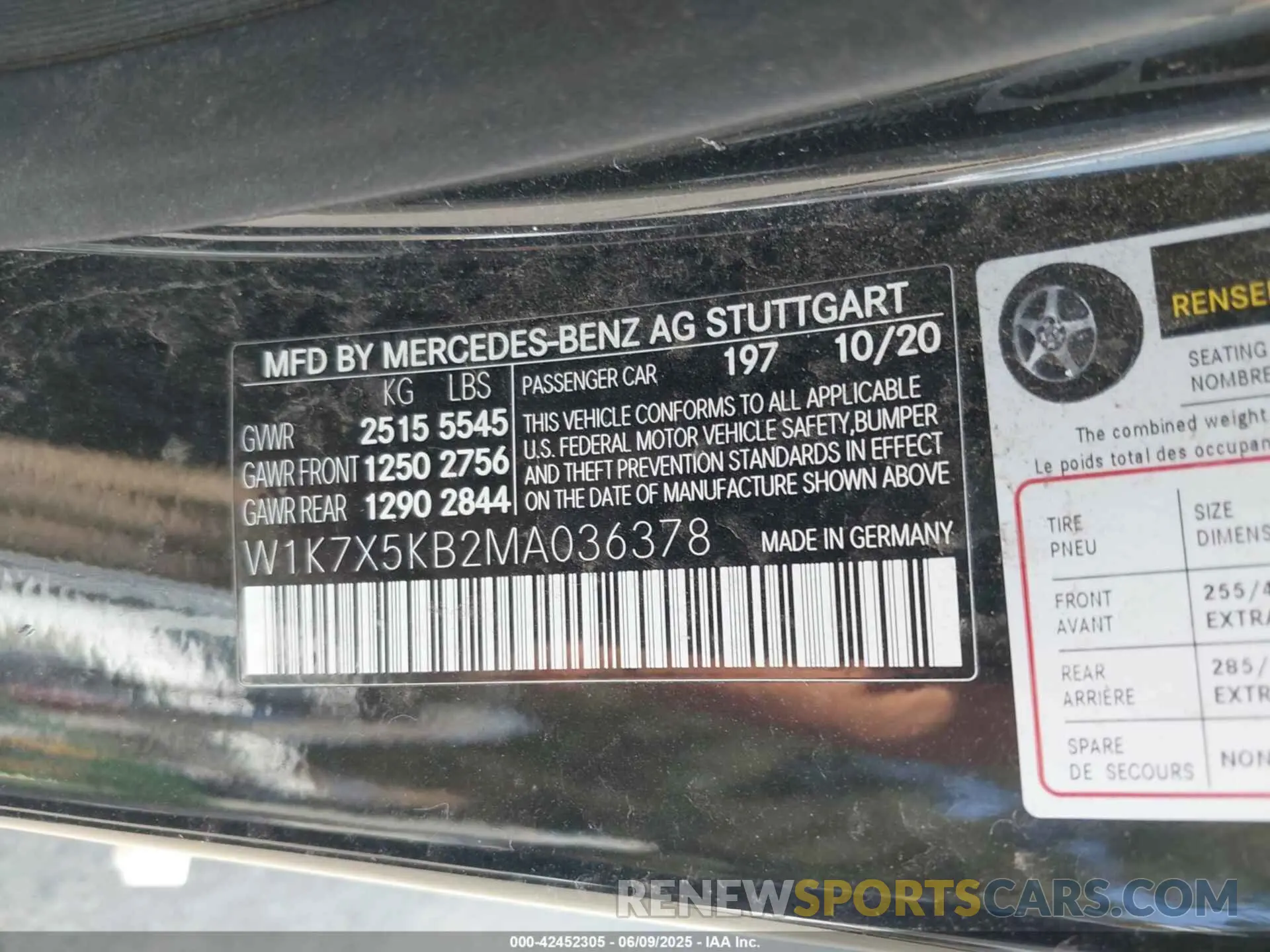 9 Photograph of a damaged car W1K7X5KB2MA036378 MERCEDES-BENZ AMG GT 43 4-DOOR COUPE 2021