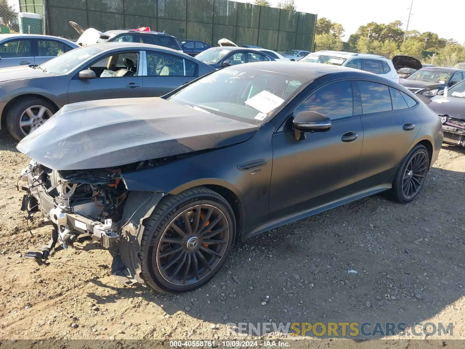 2 Фотография поврежденного автомобиля W1K7X5KB4MA041856 MERCEDES-BENZ AMG GT 43 4-DOOR COUPE 2021