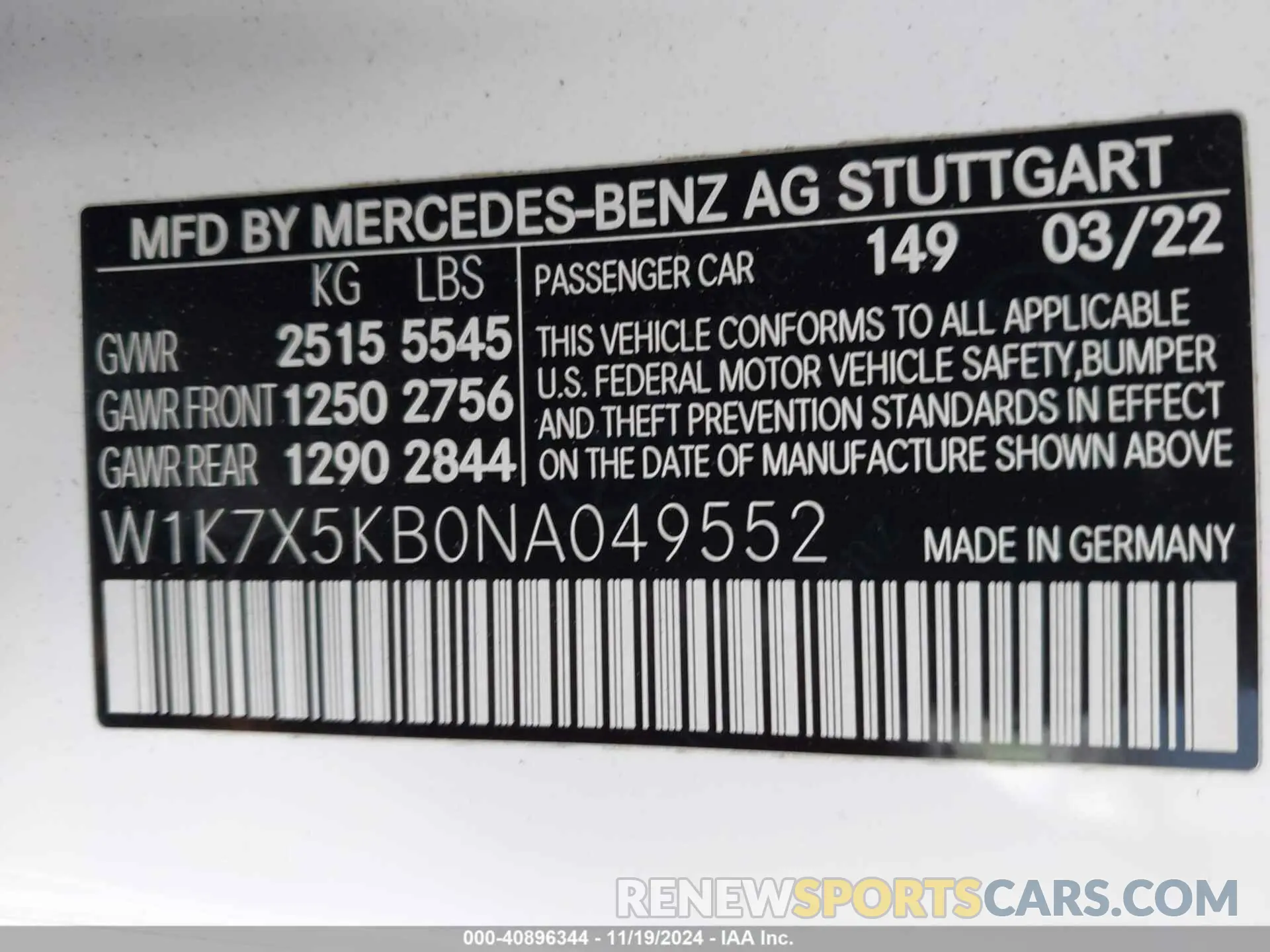 9 Photograph of a damaged car W1K7X5KB0NA049552 MERCEDES-BENZ AMG GT 43 4-DOOR COUPE 2022