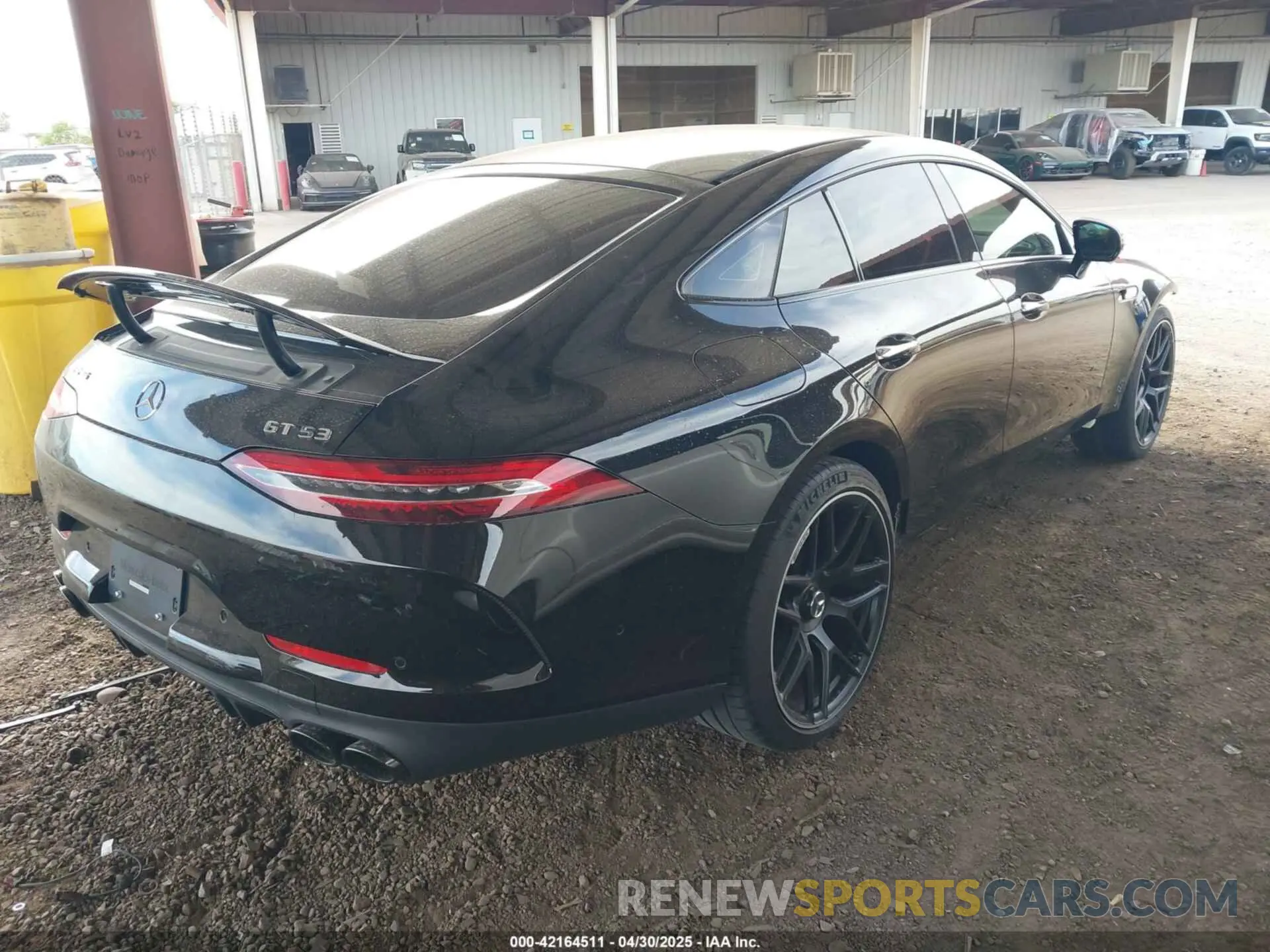 4 Фотография поврежденного автомобиля WDD7X6BB3LA014975 MERCEDES-BENZ AMG GT 53 4-DOOR COUPE 2020