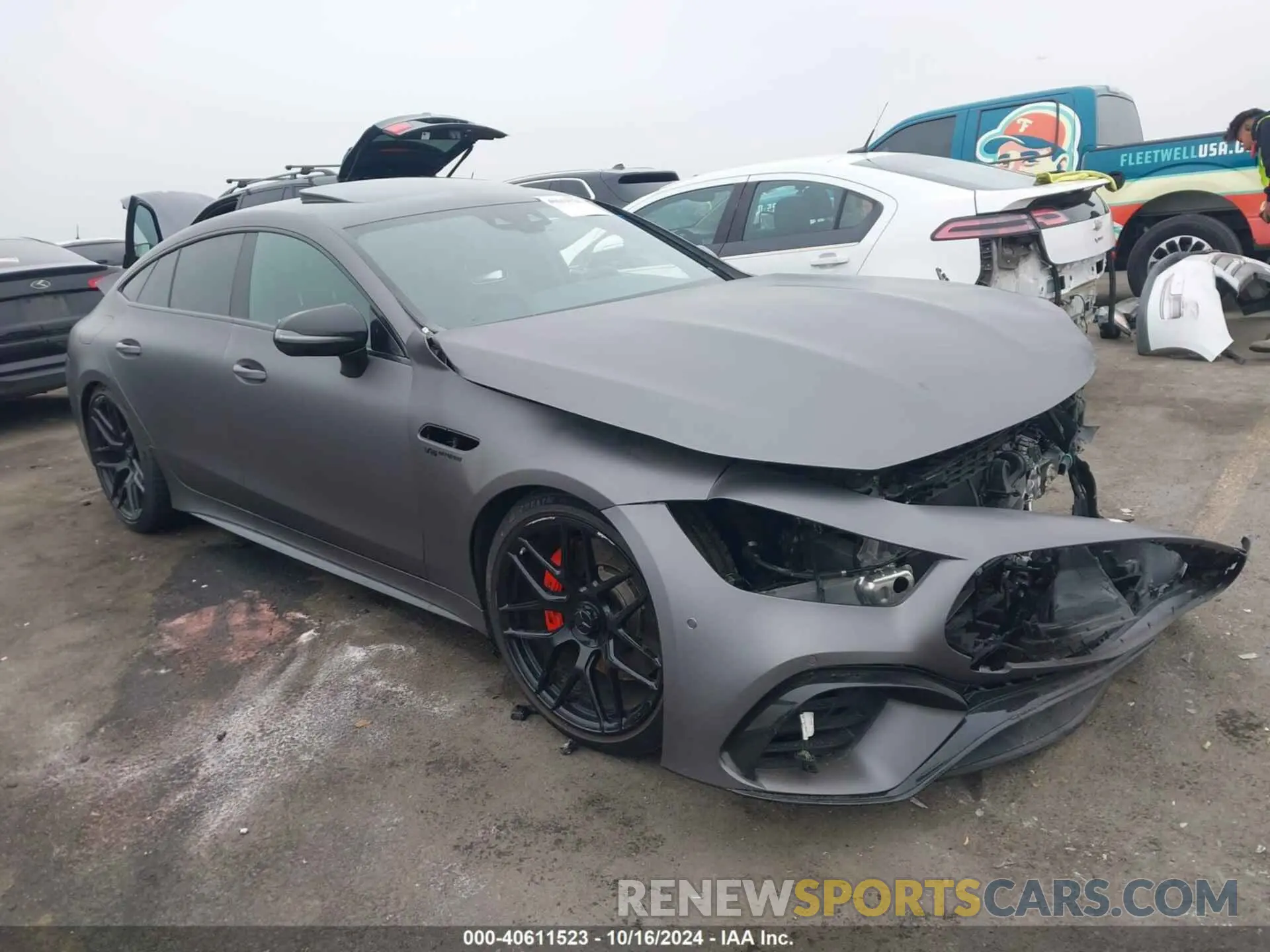 1 Фотография поврежденного автомобиля WDD7X8JB4KA005102 MERCEDES-BENZ AMG GT 63 4-DOOR COUPE 2019