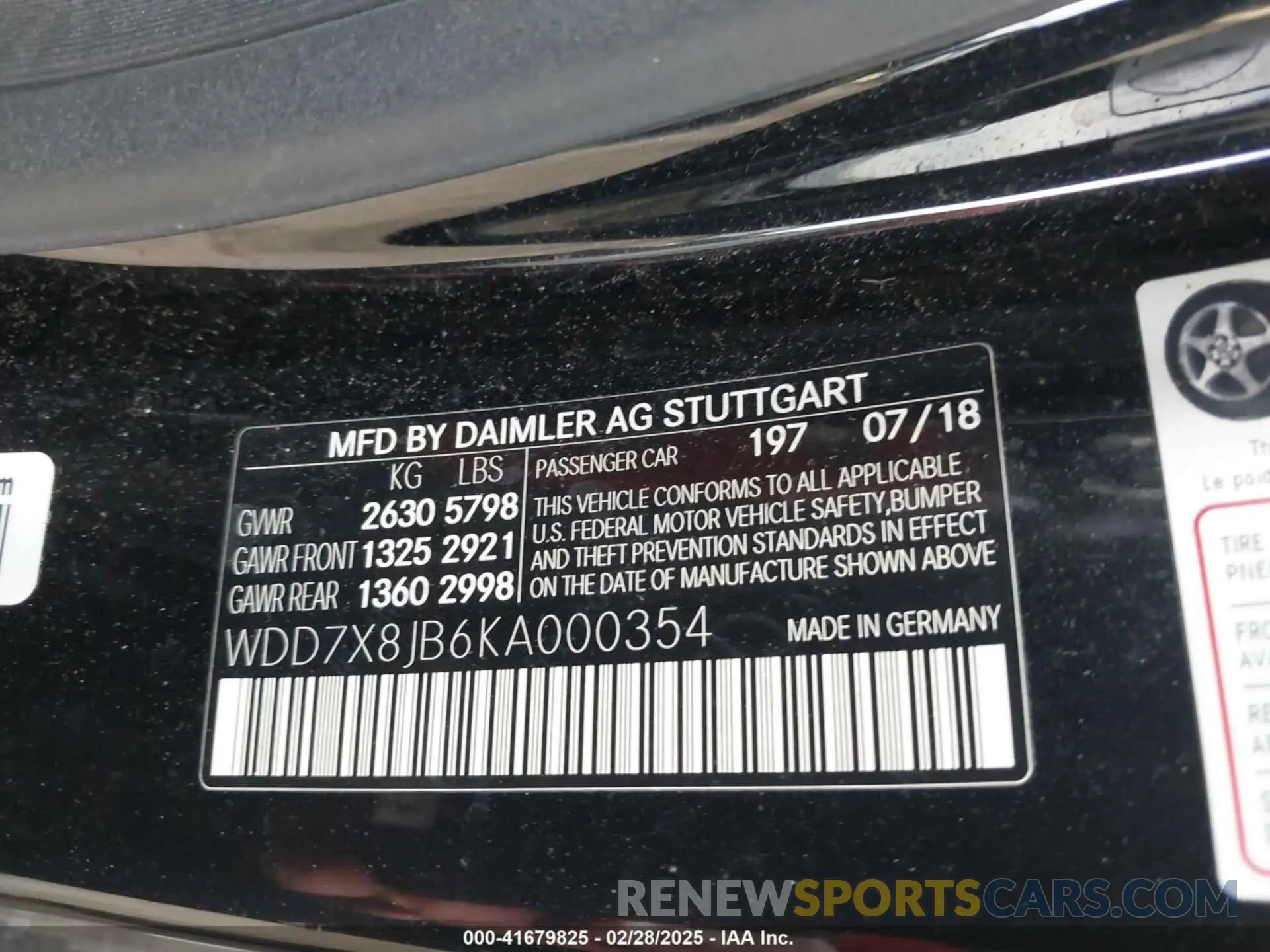 9 Photograph of a damaged car WDD7X8JB6KA000354 MERCEDES-BENZ AMG GT 63 4-DOOR COUPE 2019