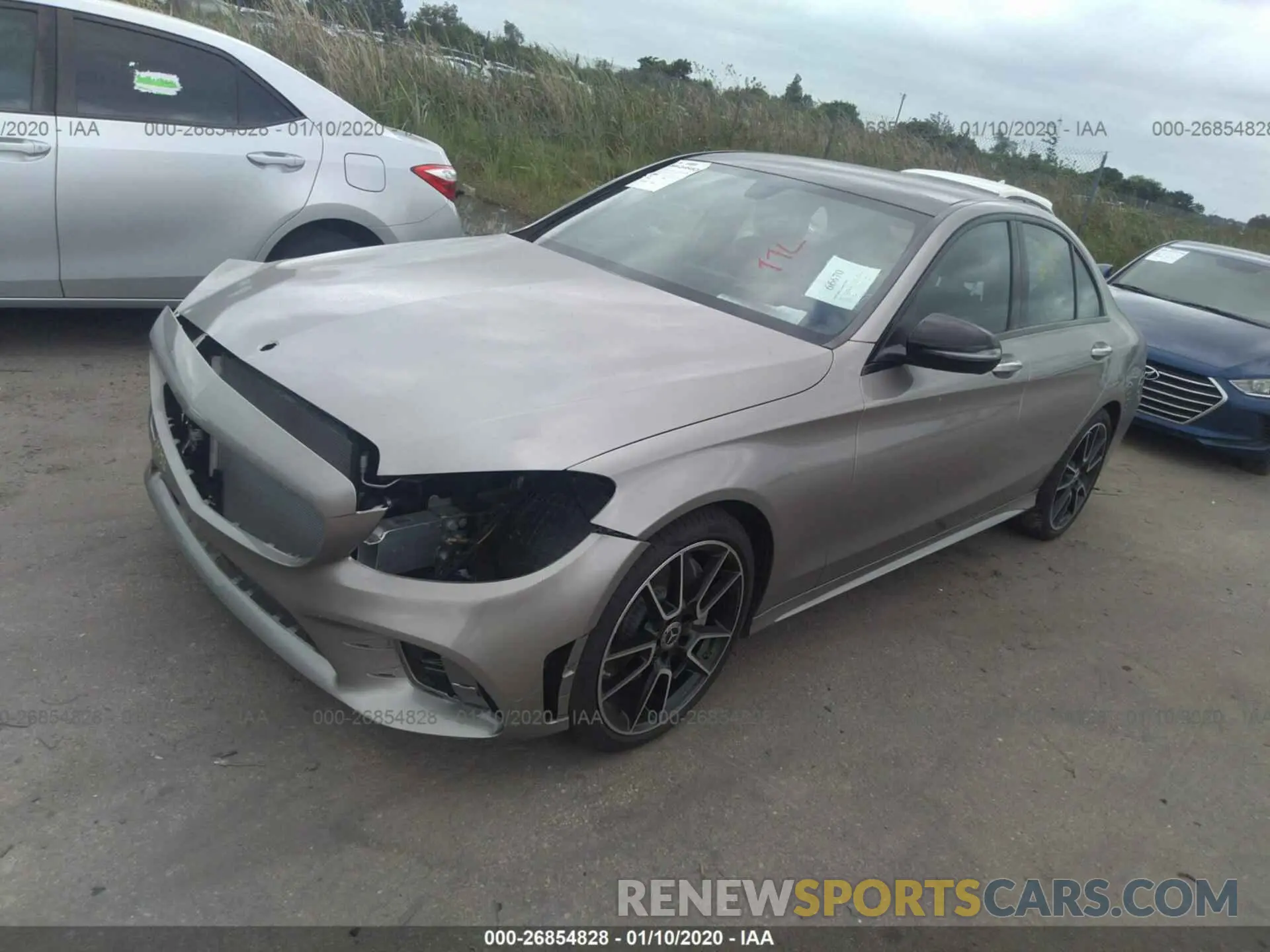 2 Photograph of a damaged car 55SWF8DB3KU318586 MERCEDES-BENZ C 2019