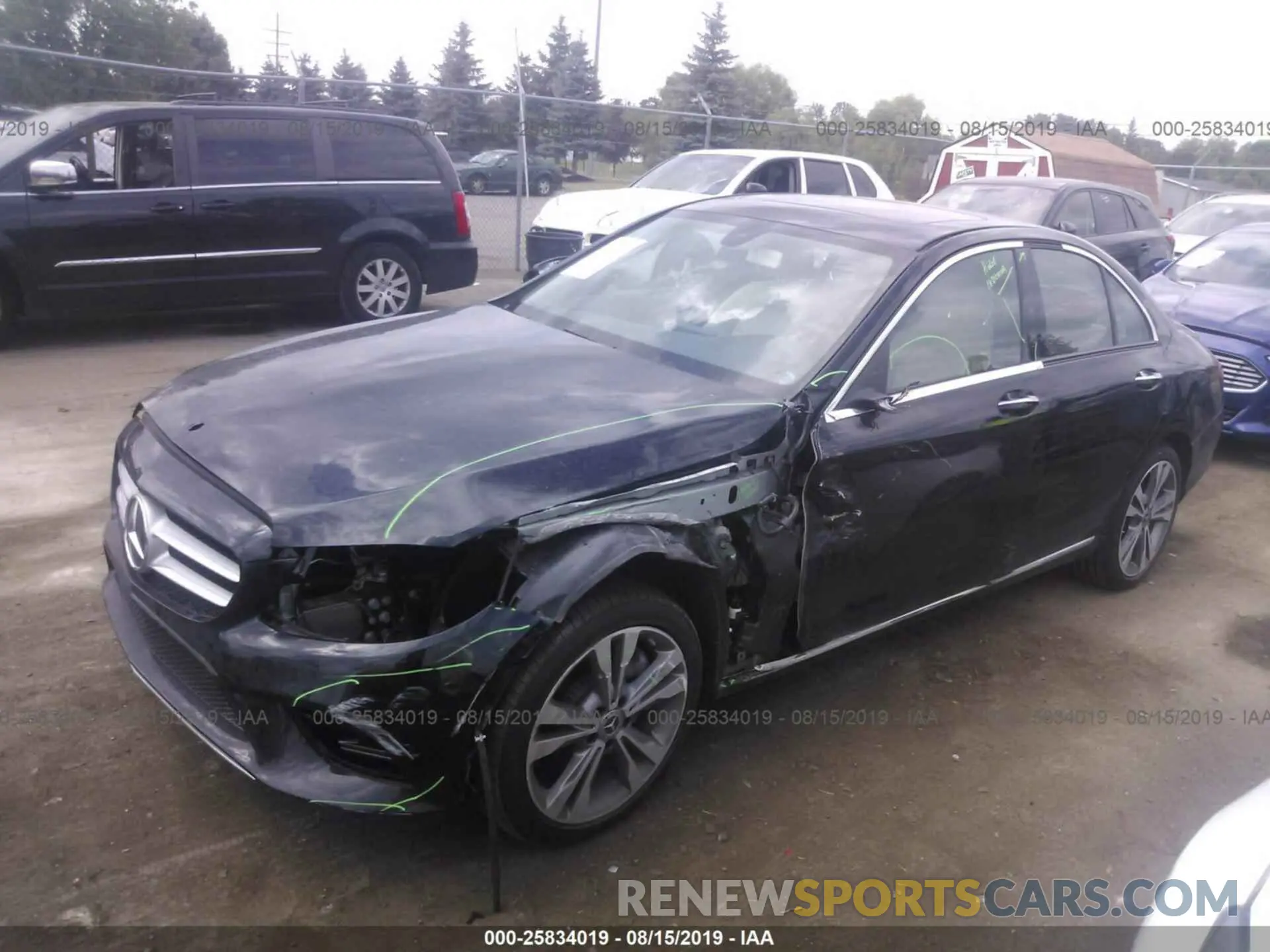 2 Photograph of a damaged car 55SWF8EB7KU290774 MERCEDES-BENZ C 2019