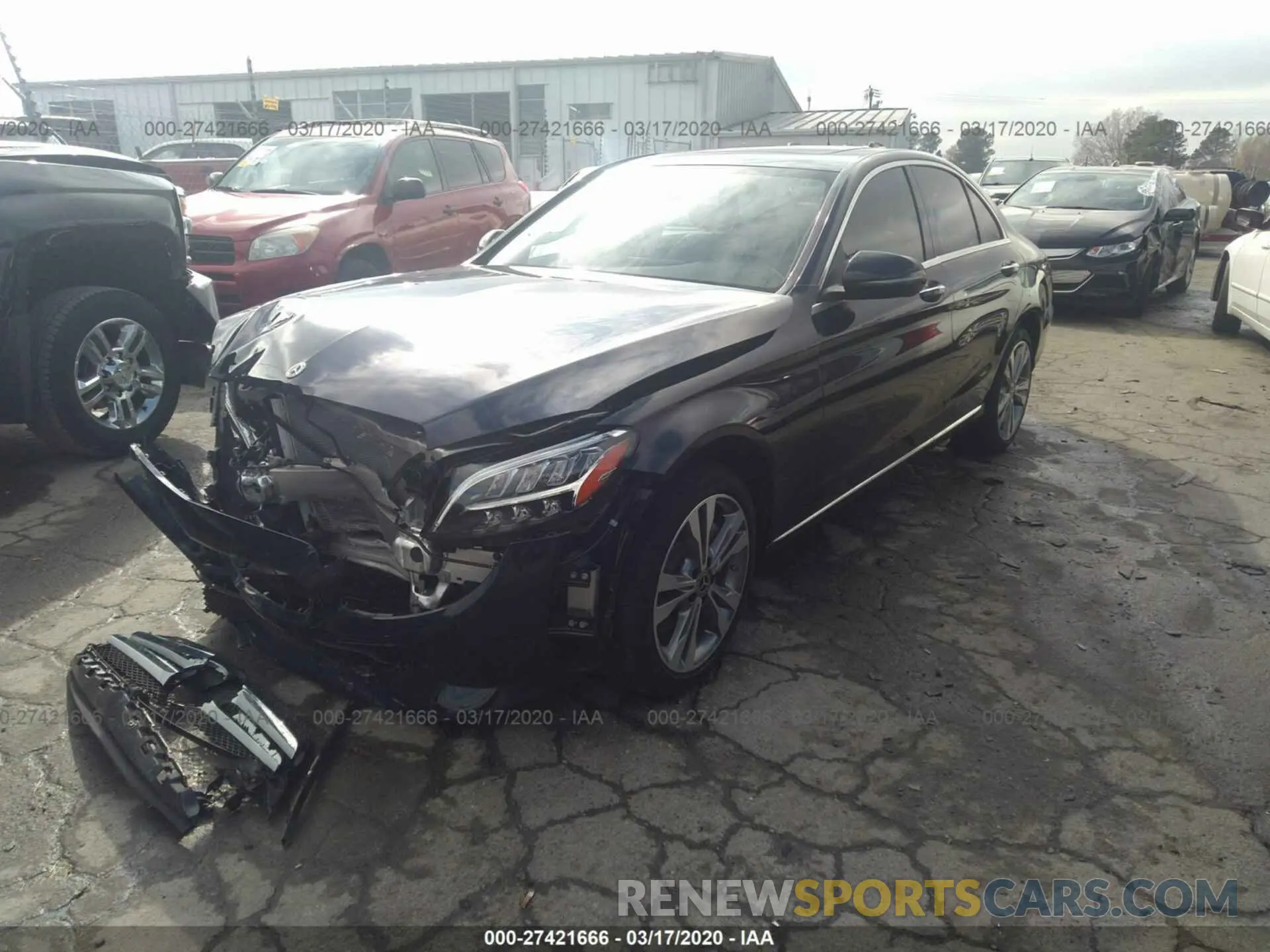 2 Photograph of a damaged car 55SWF8EB7KU301479 MERCEDES-BENZ C 2019