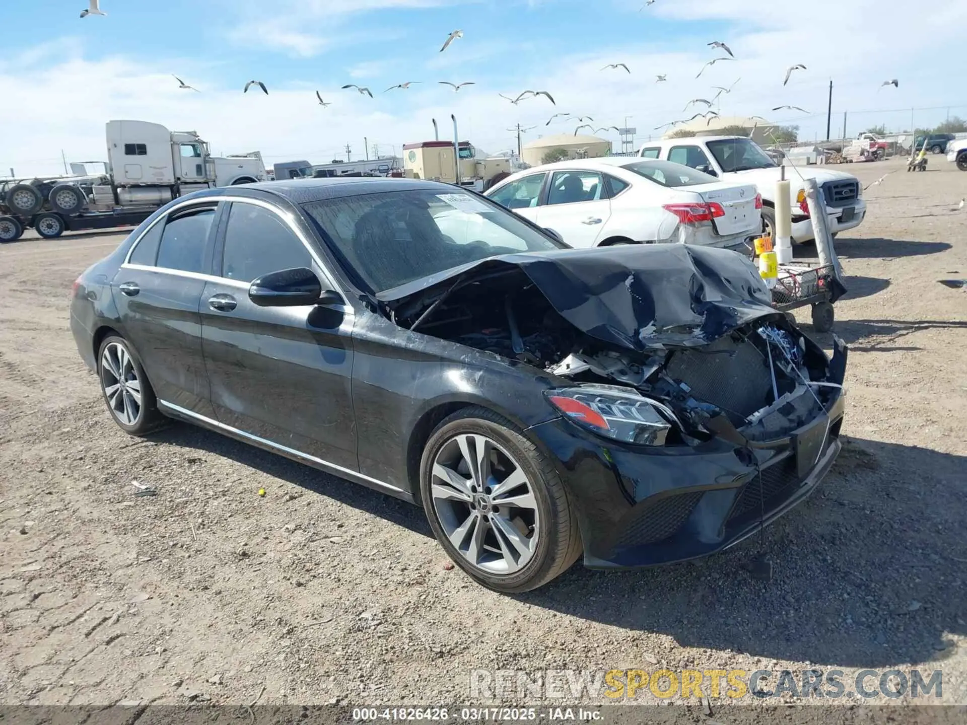 1 Photograph of a damaged car 55SWF8DB9KU300688 MERCEDES-BENZ C 300 2019