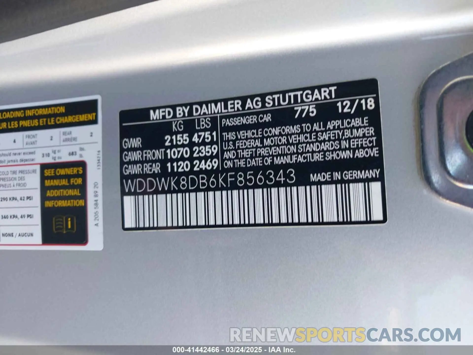 9 Photograph of a damaged car WDDWK8DB6KF856343 MERCEDES-BENZ C 300 2019