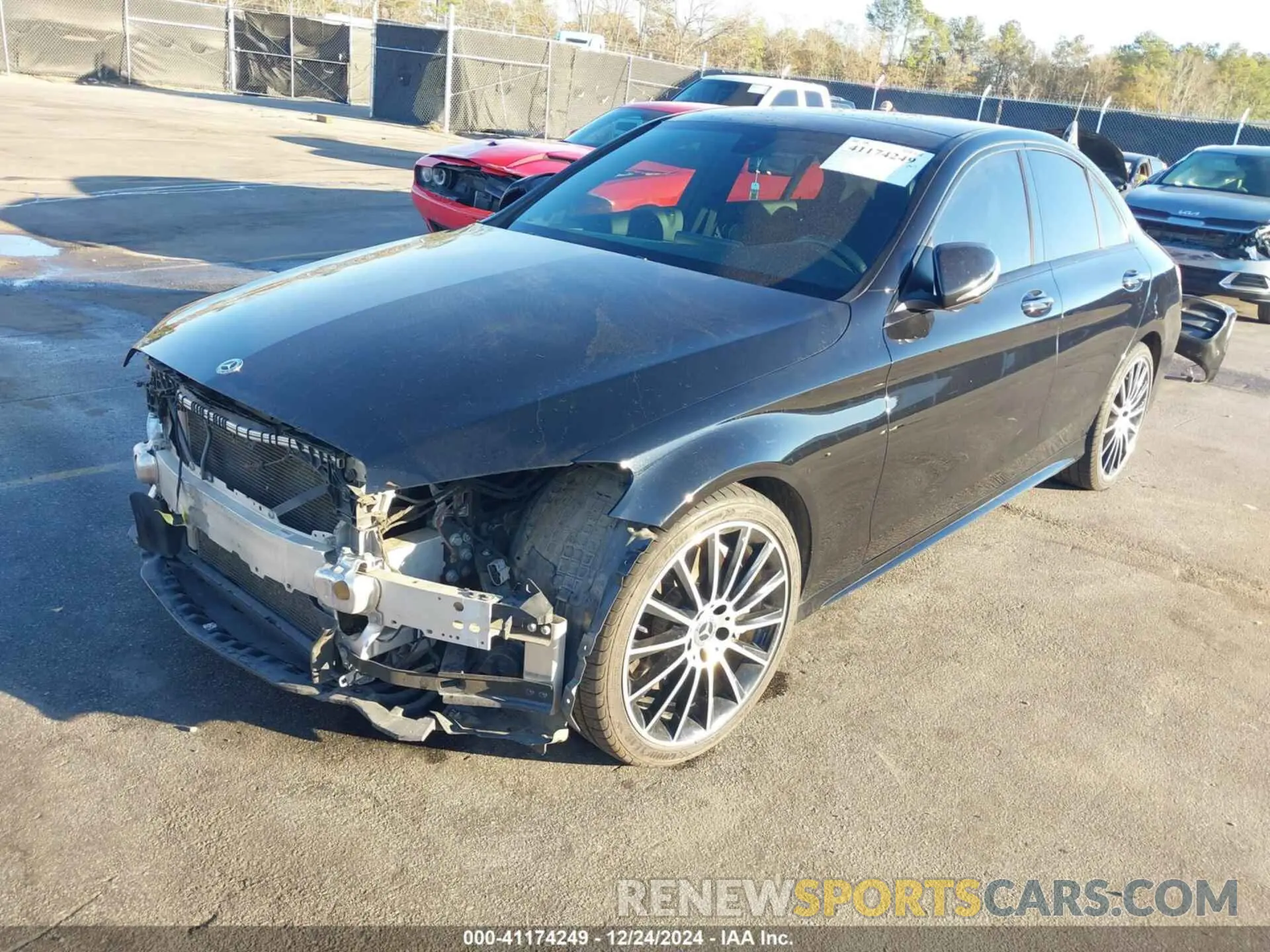 2 Photograph of a damaged car WDDWF8DB3LR526373 MERCEDES-BENZ C 300 2020